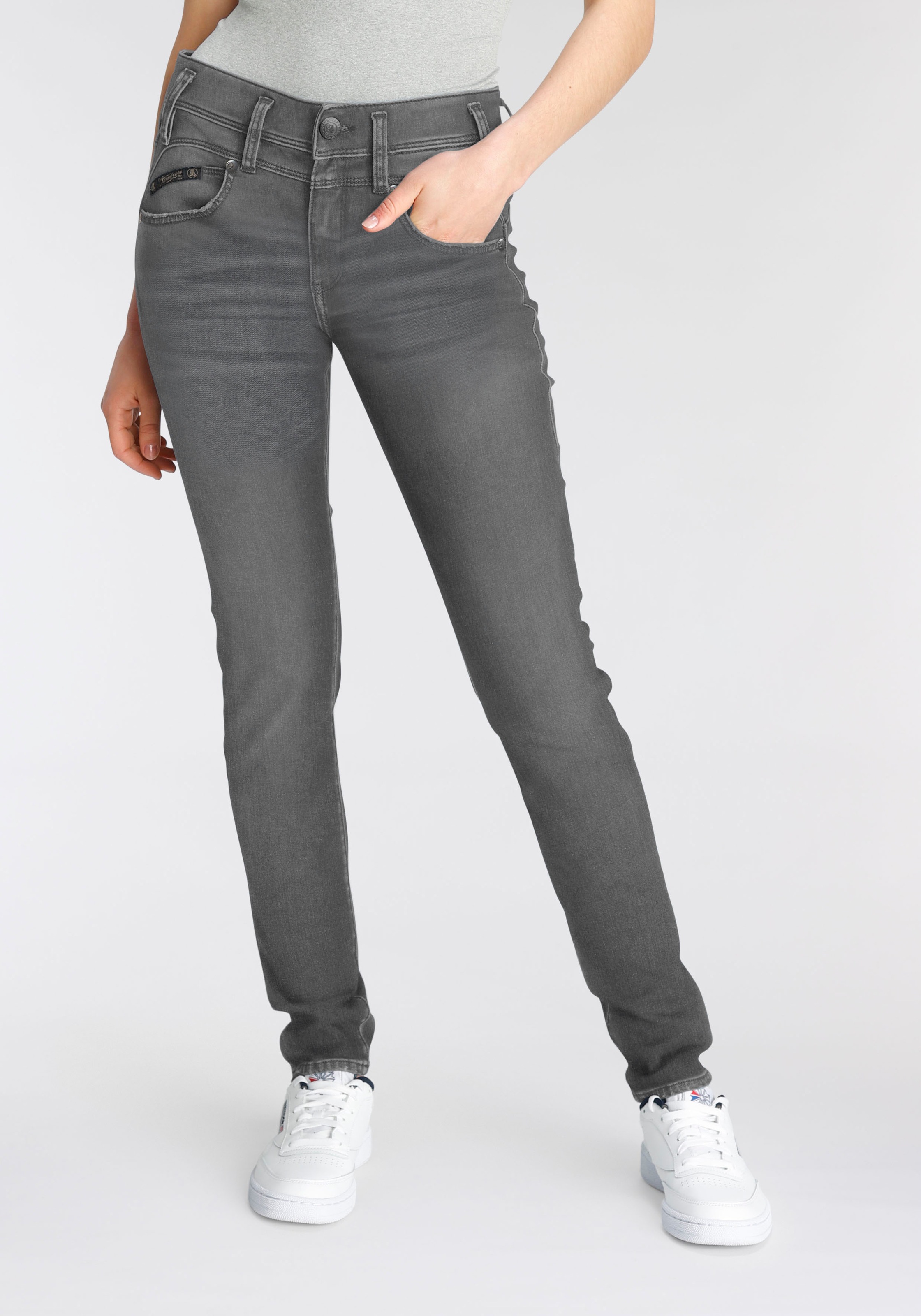 Image of Herrlicher Slim-fit-Jeans »PEARL SLIM ORGANIC«, Fit: Super-Slim bei Ackermann Versand Schweiz