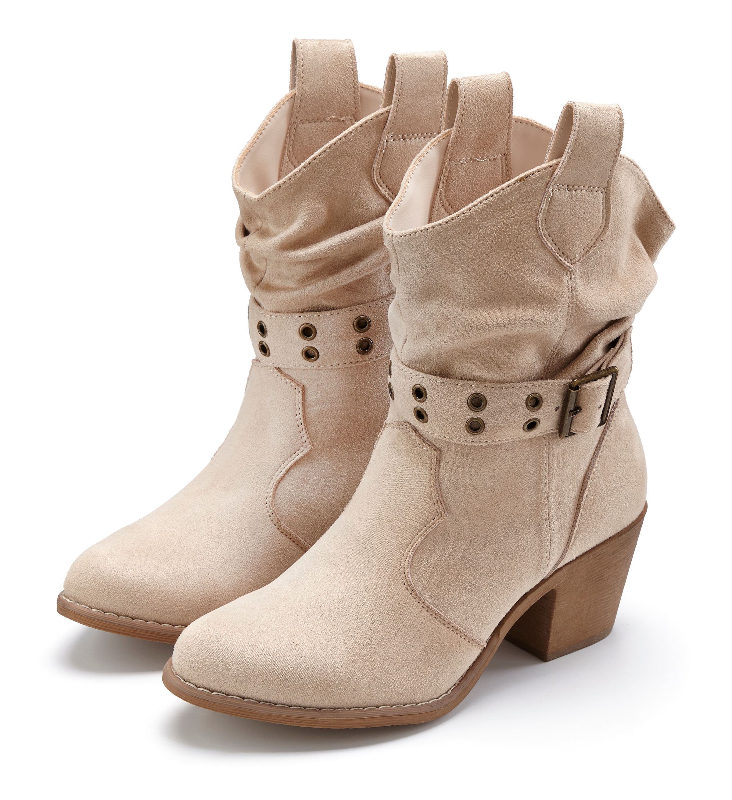 LASCANA Bottes de Cowboy »Herbststiefelette,«  bottes cowboy, bottines western, bottines VEGAN
