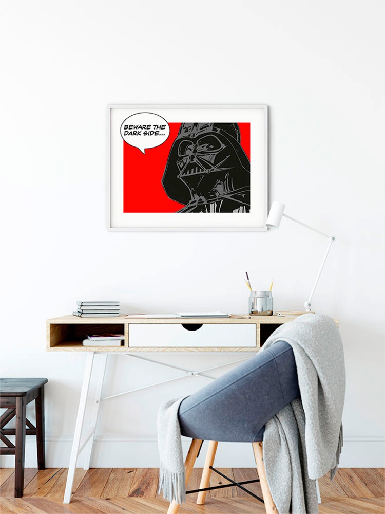 Komar Bild »Star Wars Classic Comic Quote Vader«, Star Wars, (1 St.), Wandbild zur Dekoration im Kinderzimmer - ohne Rahmen