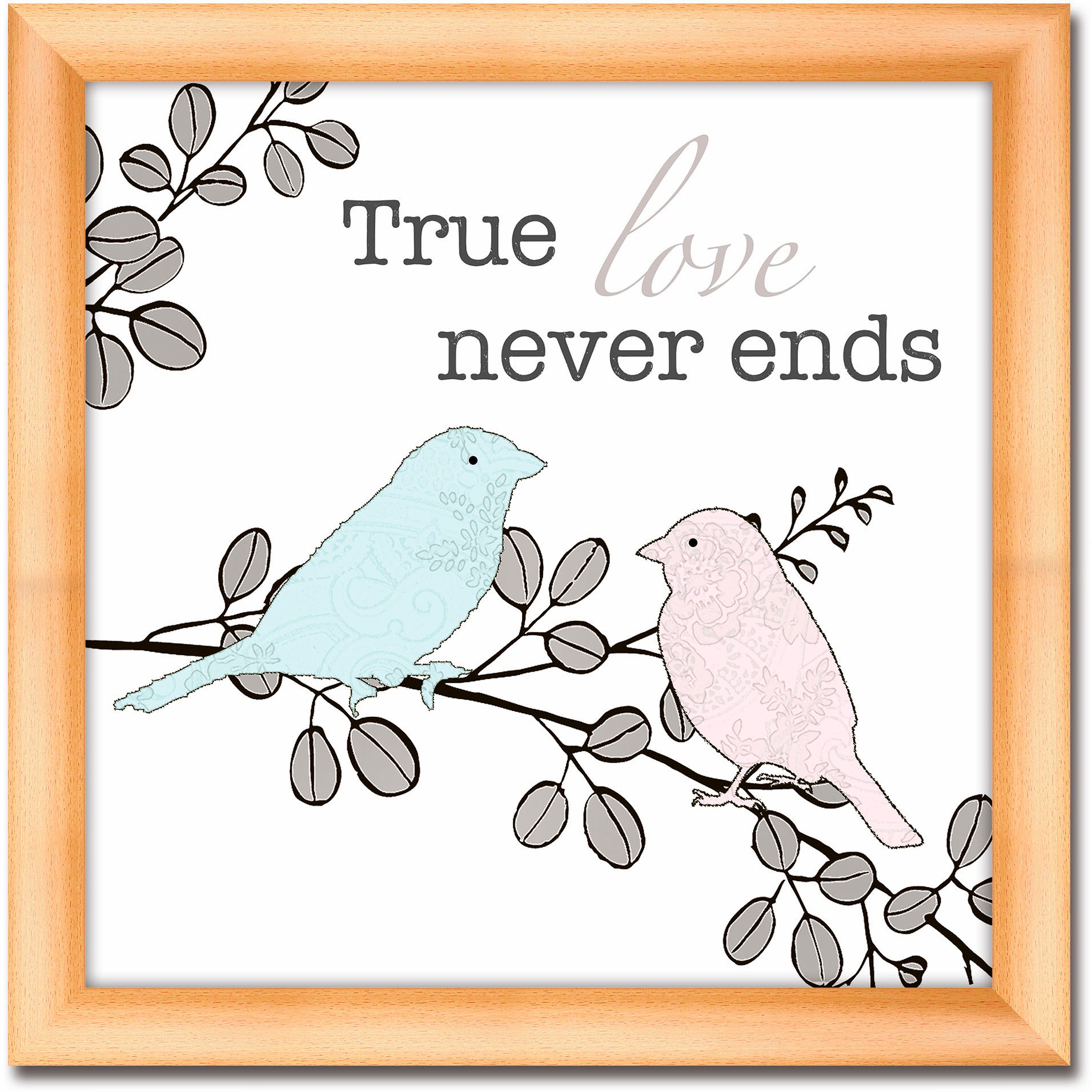 Image of Artland Wandbild »Echte Liebe«, Sprüche & Texte, (1 St.) bei Ackermann Versand Schweiz