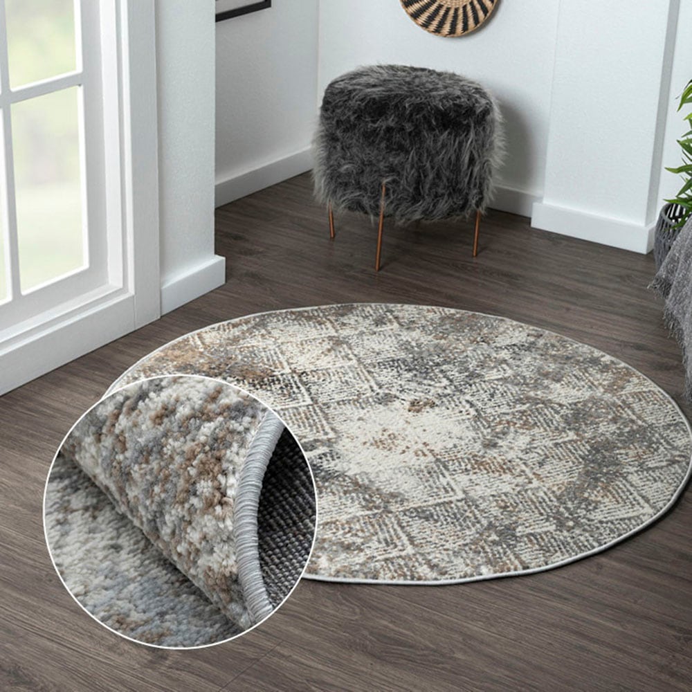 Image of Myflair Möbel & Accessoires Teppich "My Heart" rund 8 mm Höhe Kurzflor, Scandi-Design, besonders weich durch Microfaser