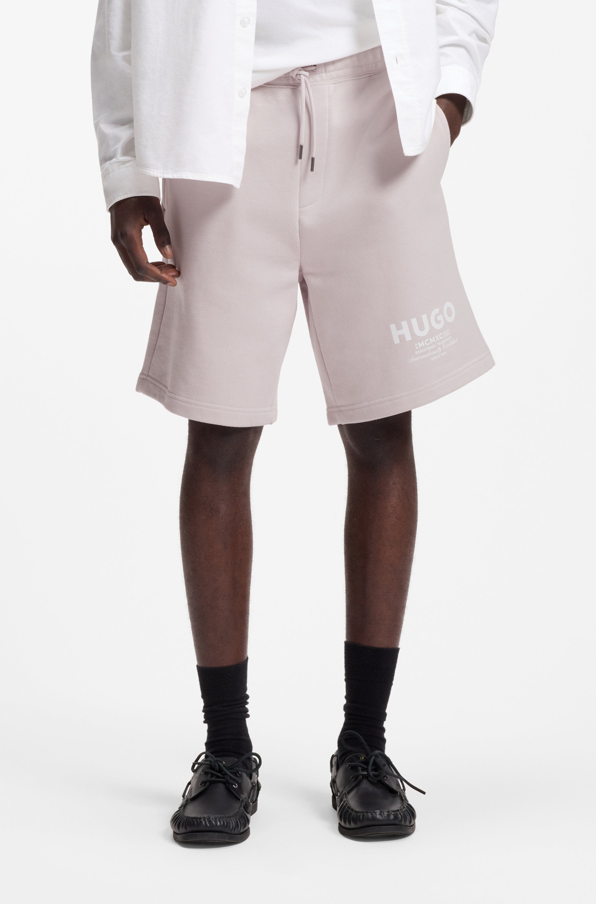 Image of HUGO Sweatshorts "Nomario" mit grossem Druck