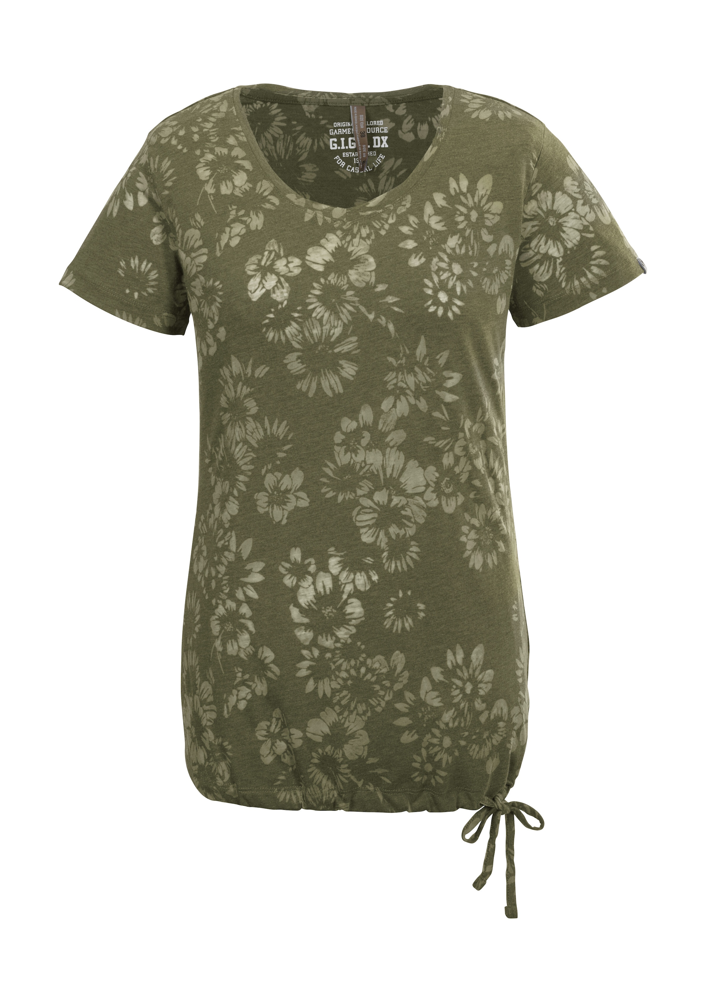 Image of G.I.G.A. DX by killtec T-Shirt "GS 44 WMN TSHRT" Leichtes Damen T-Shirt mit floralem Print und verstellbarem Saum