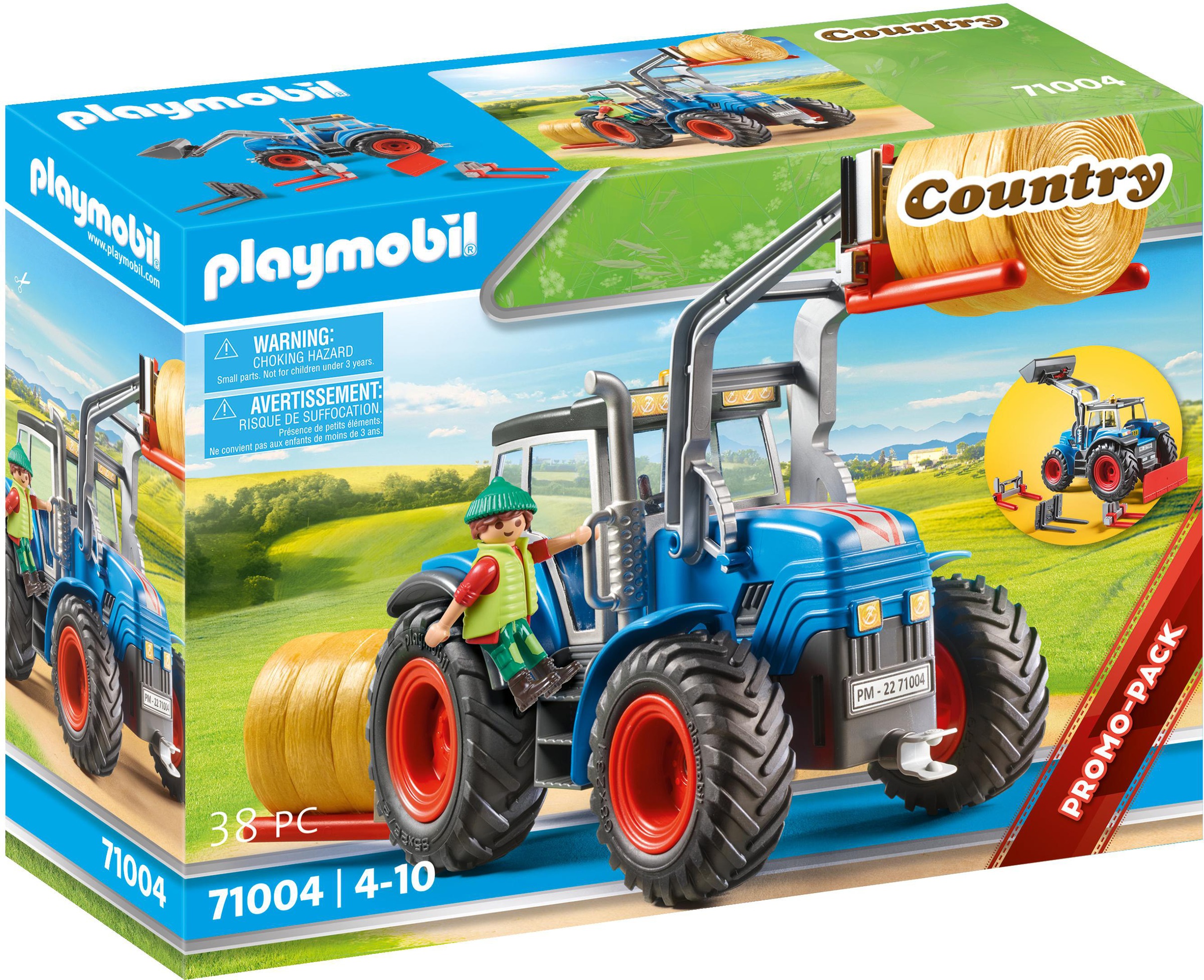 Image of Playmobil® Konstruktions-Spielset »Grosser Traktor mit Zubehör (71004), Country«, (38 St.), Made in Germany bei Ackermann Versand Schweiz