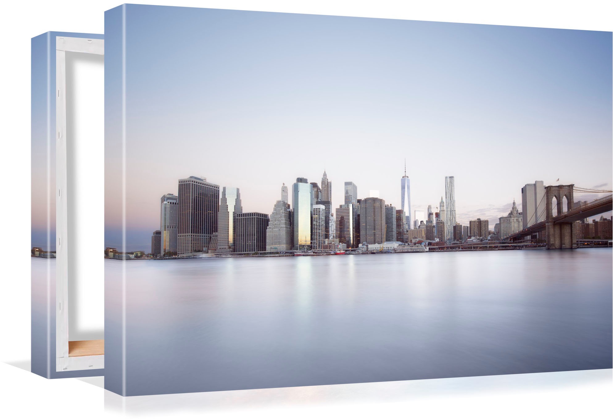 Image of Conni Oberkircher´s Bild »Big City 4 - Autumn - Grossstadt - Herbst«, Brooklyn Bridge USA, Skyline, Metropole, Manhattan, East River bei Ackermann Versand Schweiz