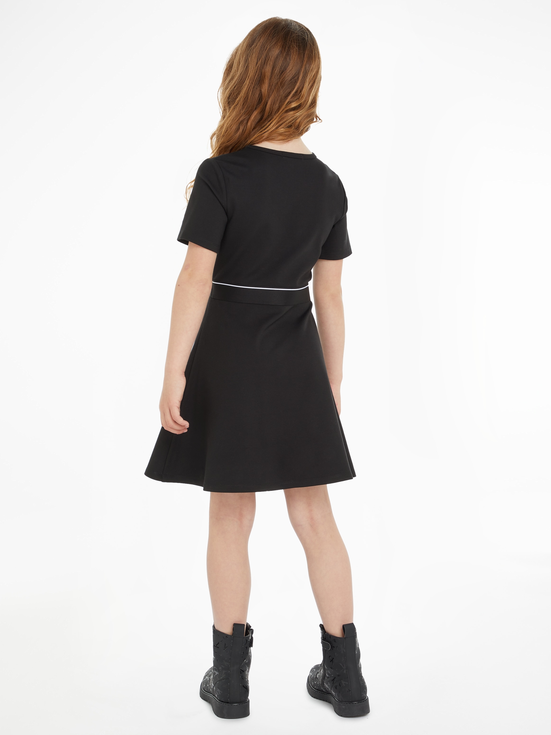 Calvin Klein Jeans Blusenkleid »PUNTO LOGO TAPE SS DRESS«, für Kinder bis 16 Jahre