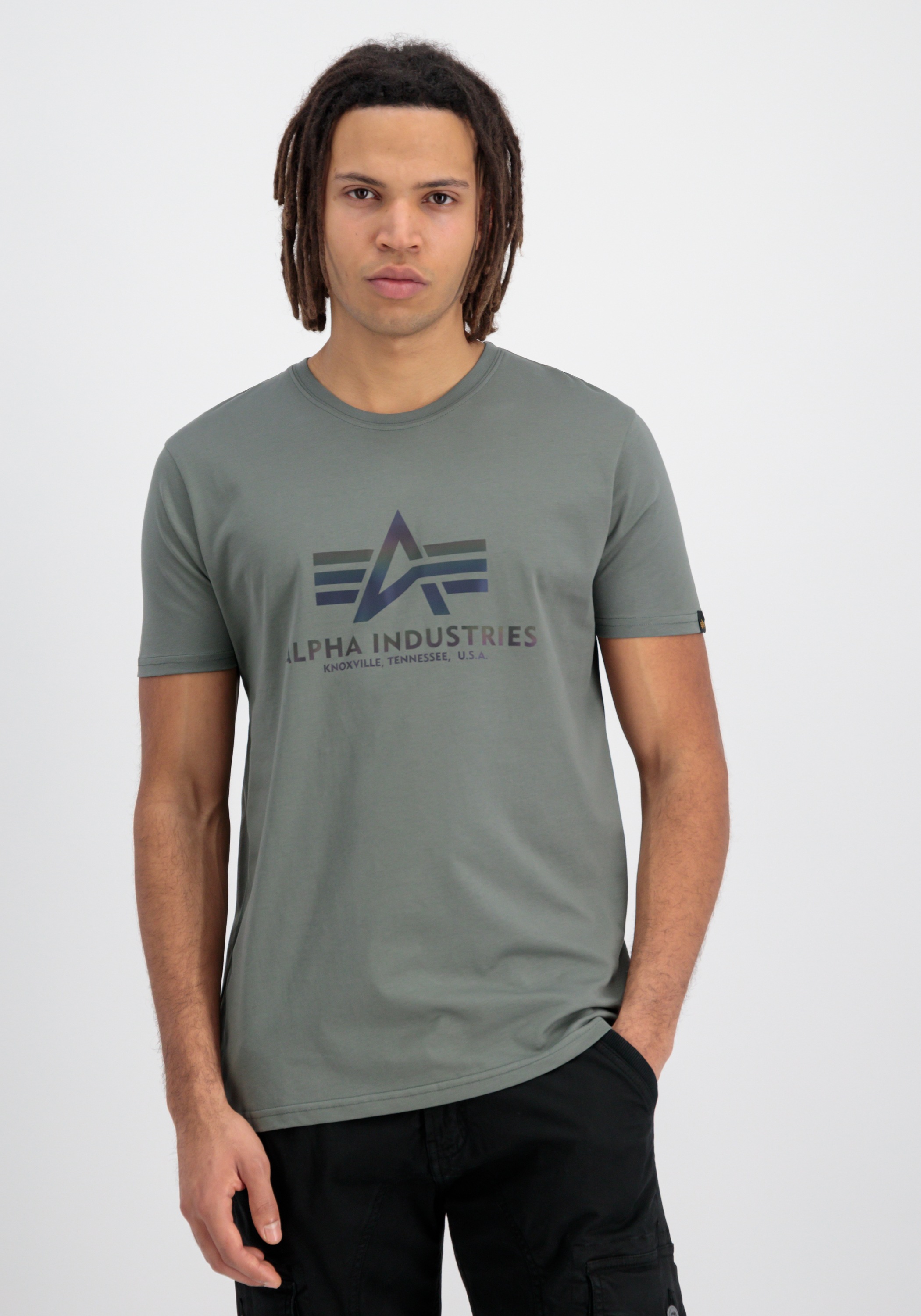 Alpha Industries T-Shirt »Alpha Industries Men - T-Shirts Basic T Rainbow Reflective«