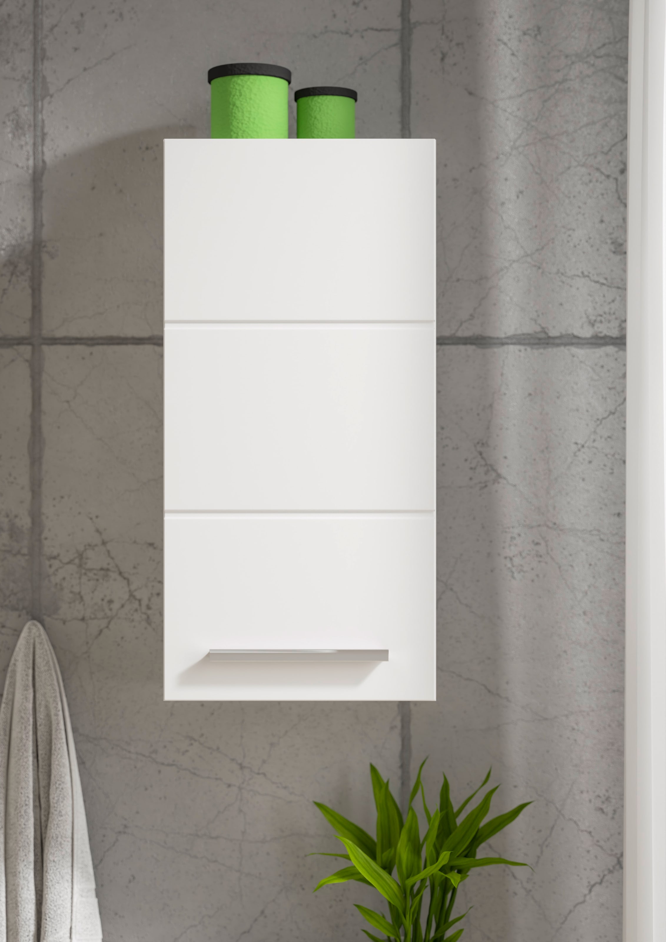 BASIC by Balculina Armoire suspendue »Mandi« 1 cuis tlg. largeur 34 cm, façade laquée brillante