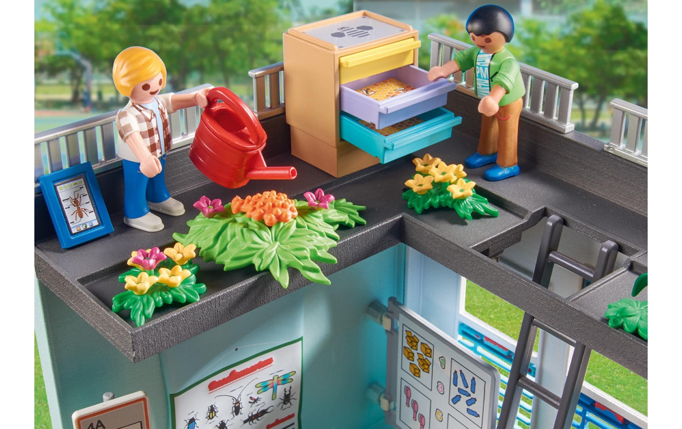 Playmobil® Spielbausteine »City Life Grosse Schule 71327«, (282 St.)