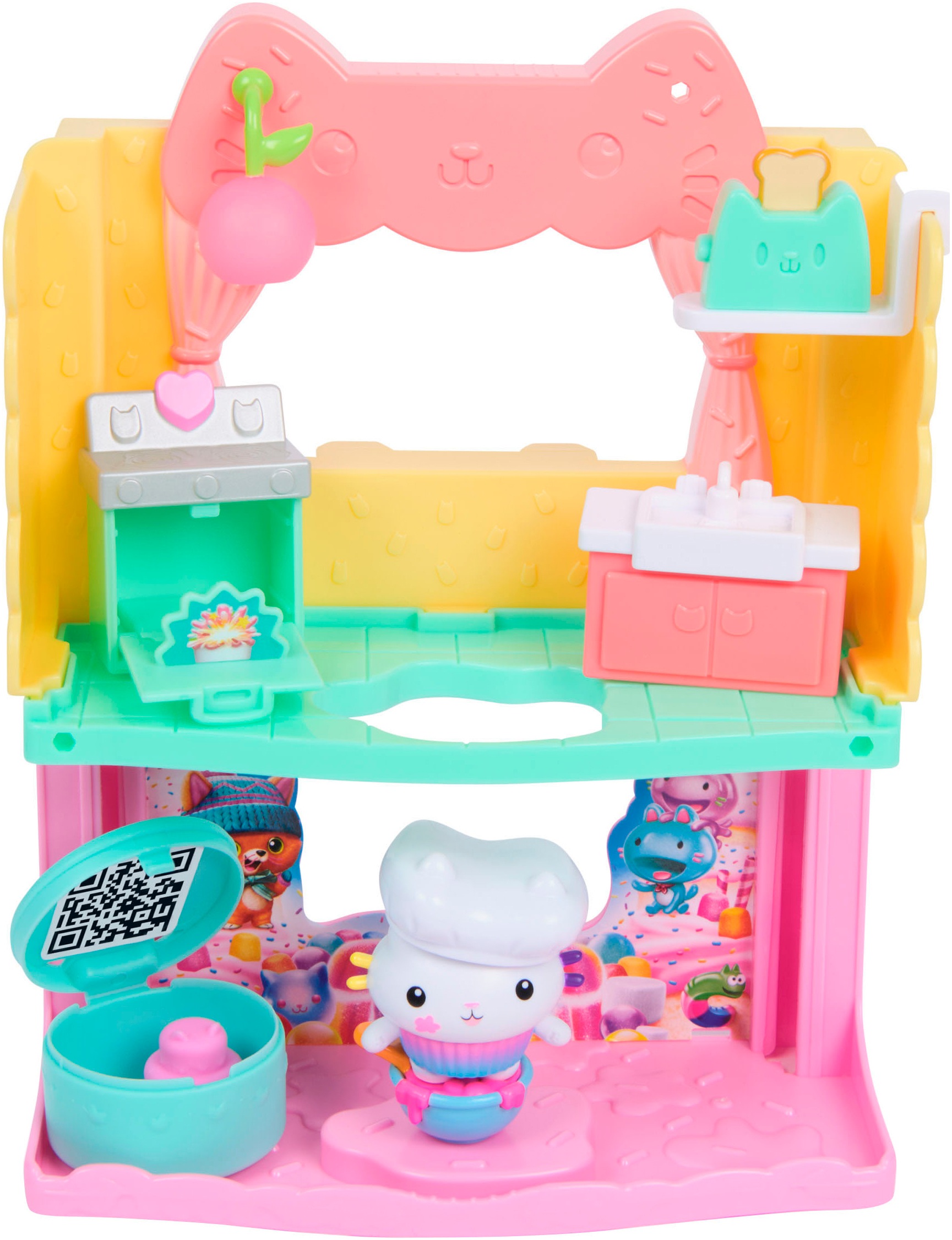Image of Spin Master Spielwelt "Gabby’s Dollhouse: Der Film – Portal Raum" Cakeys zuckersüsse Sprinkleküche"