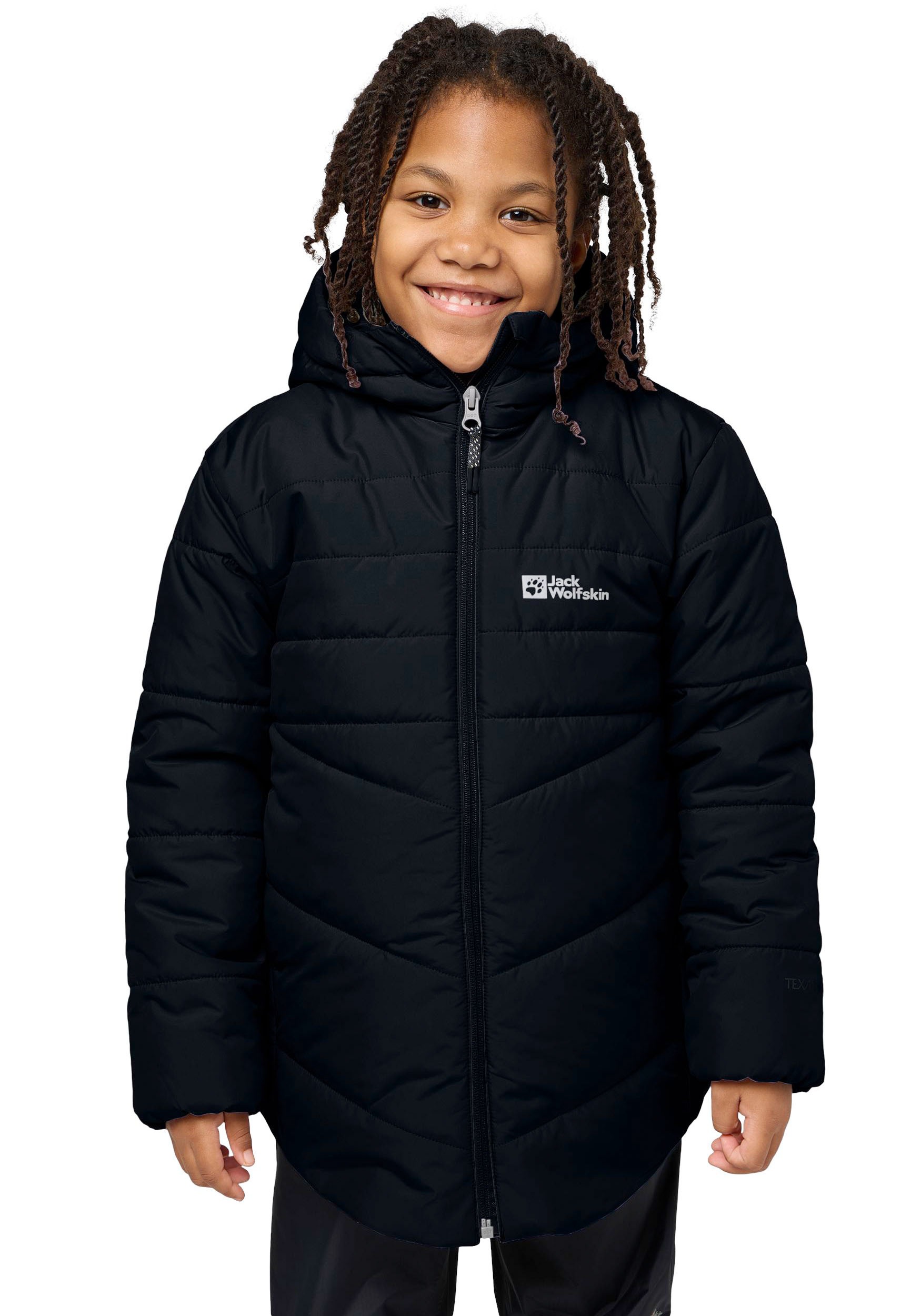 Jack Wolfskin Steppjacke »SOLYINS für Kinder« mit Kapuze Wärmend, winddicht, Übergangsjacke