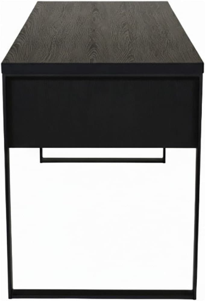 Jahnke Schreibtisch »LOOP D 150« Schreibtisch, Eiche-Optik, 3 Schubkästen, Metallrahmen, B:152,4 cm