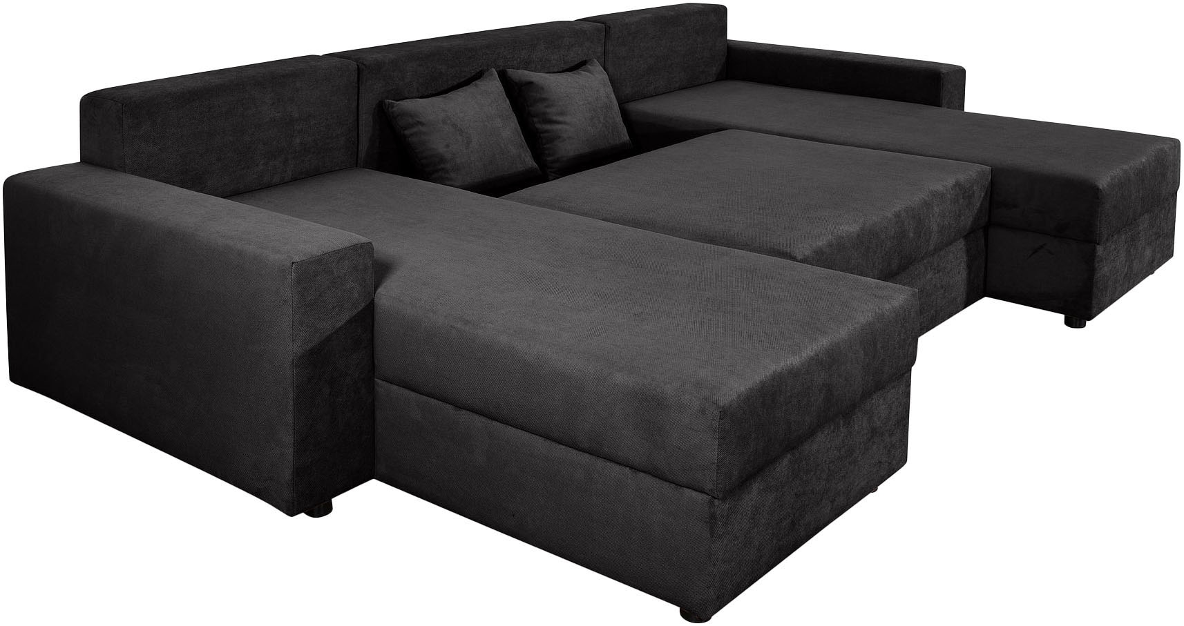 COLLECTION AB Wohnlandschaft »Pico U-Form« Wohnlandschaft,2 X Ottomane,Polyätherschaum Polsterung