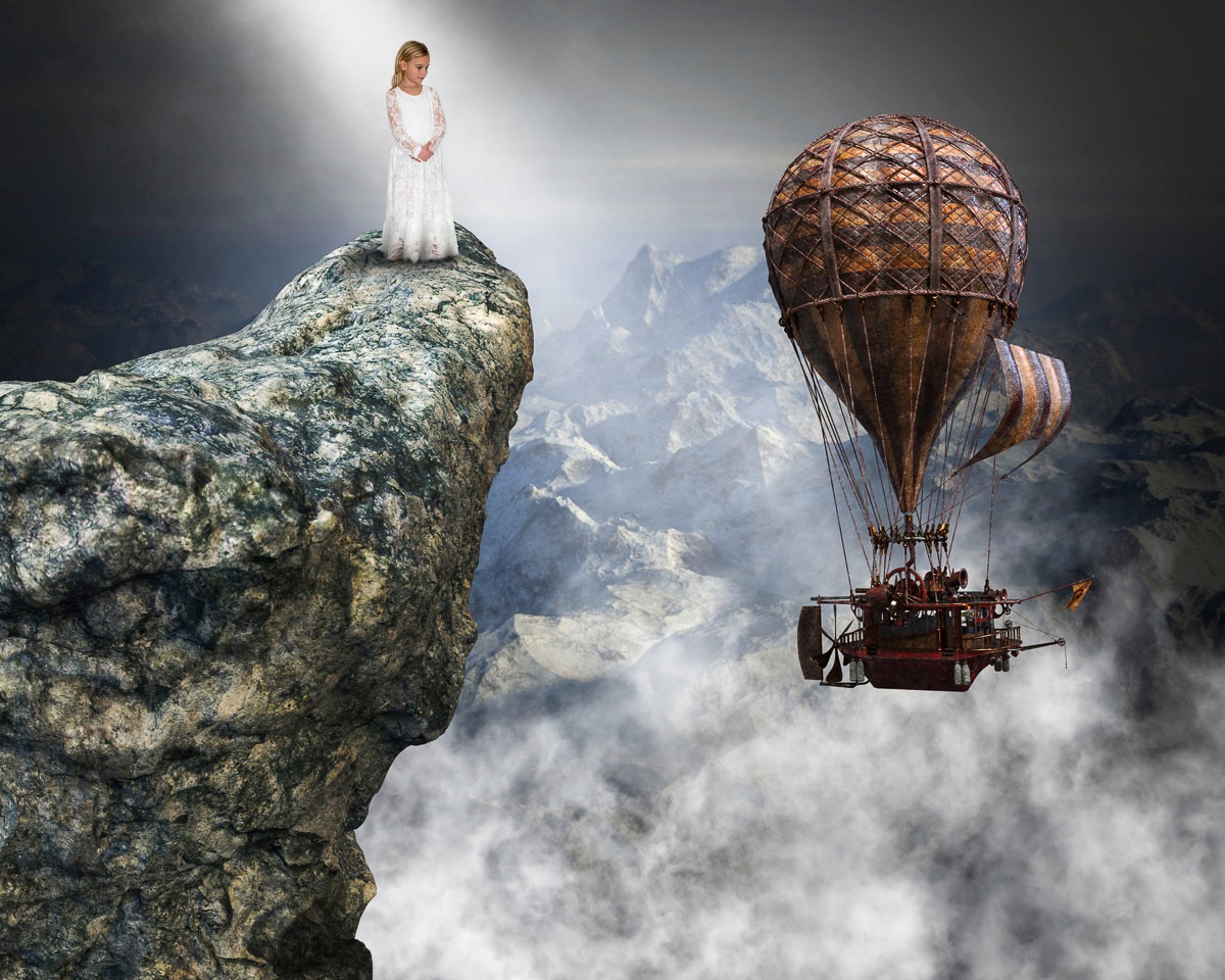 Image of Papermoon Fototapete »Surreale Steampunk-Liebeshoffnung«, Vliestapete, hochwertiger Digitaldruck, inklusive Kleister bei Ackermann Versand Schweiz
