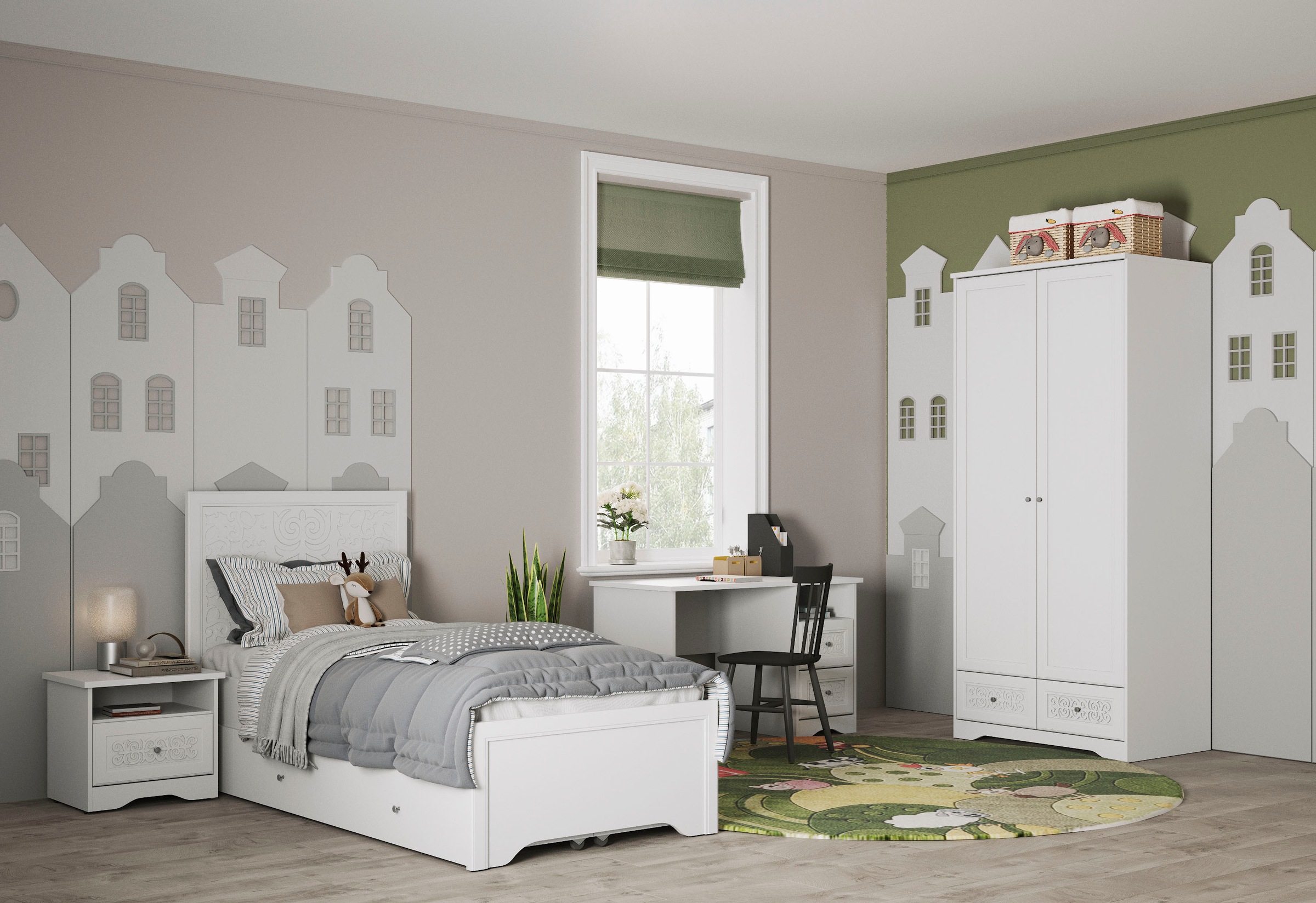 Image of Home affaire Schreibtisch »Lucy«, mit dekorativen Ornamenten verziert bei Ackermann Versand Schweiz