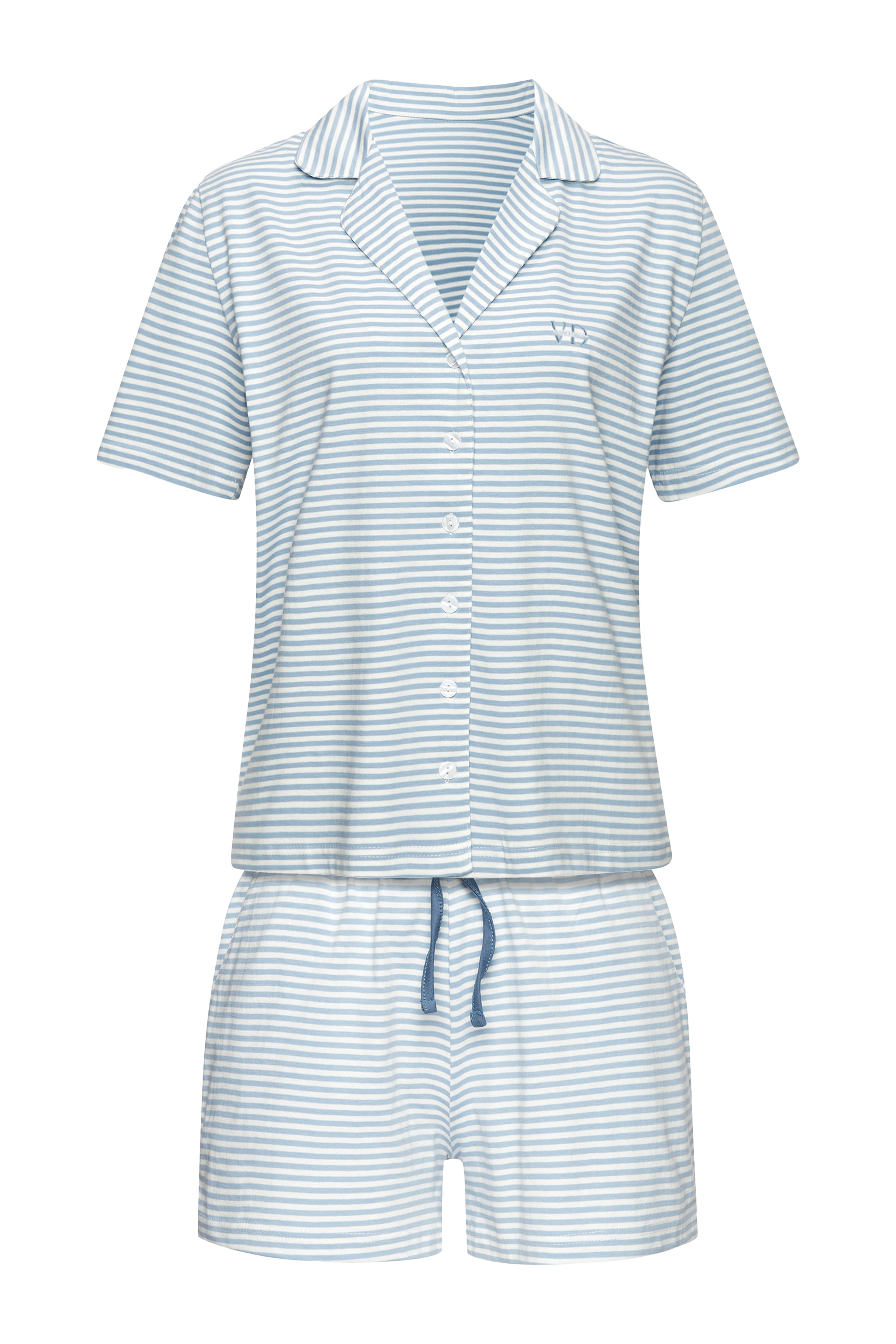 Vivance Dreams Shorty Set, 2 tlg. mit feinen garngefärbten Streifen