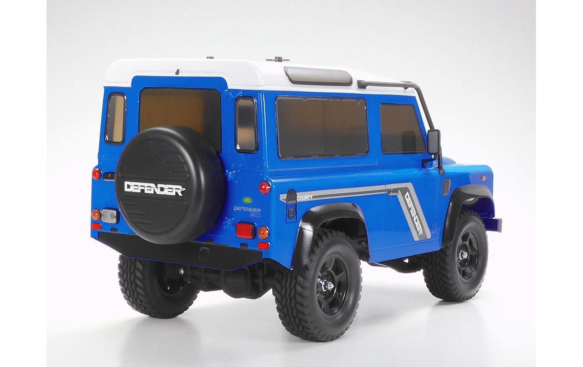 Tamiya RC-Auto »Crawler Land Rover Defender D90 Blau CC-02 Kit«