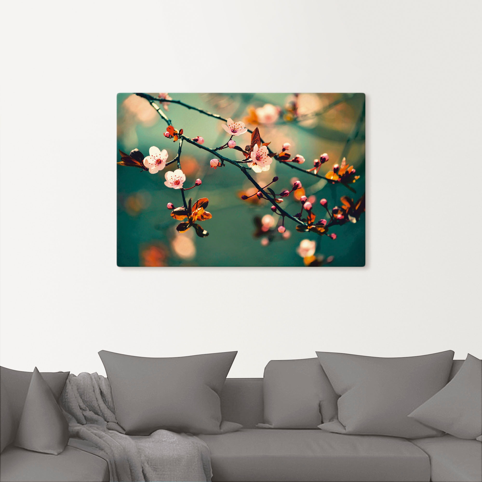 Artland Wandbild »Japanische Kirsch Sakura Blumen«, Blumen, (1 St.), als Leinwandbild, Poster in verschied. Grössen