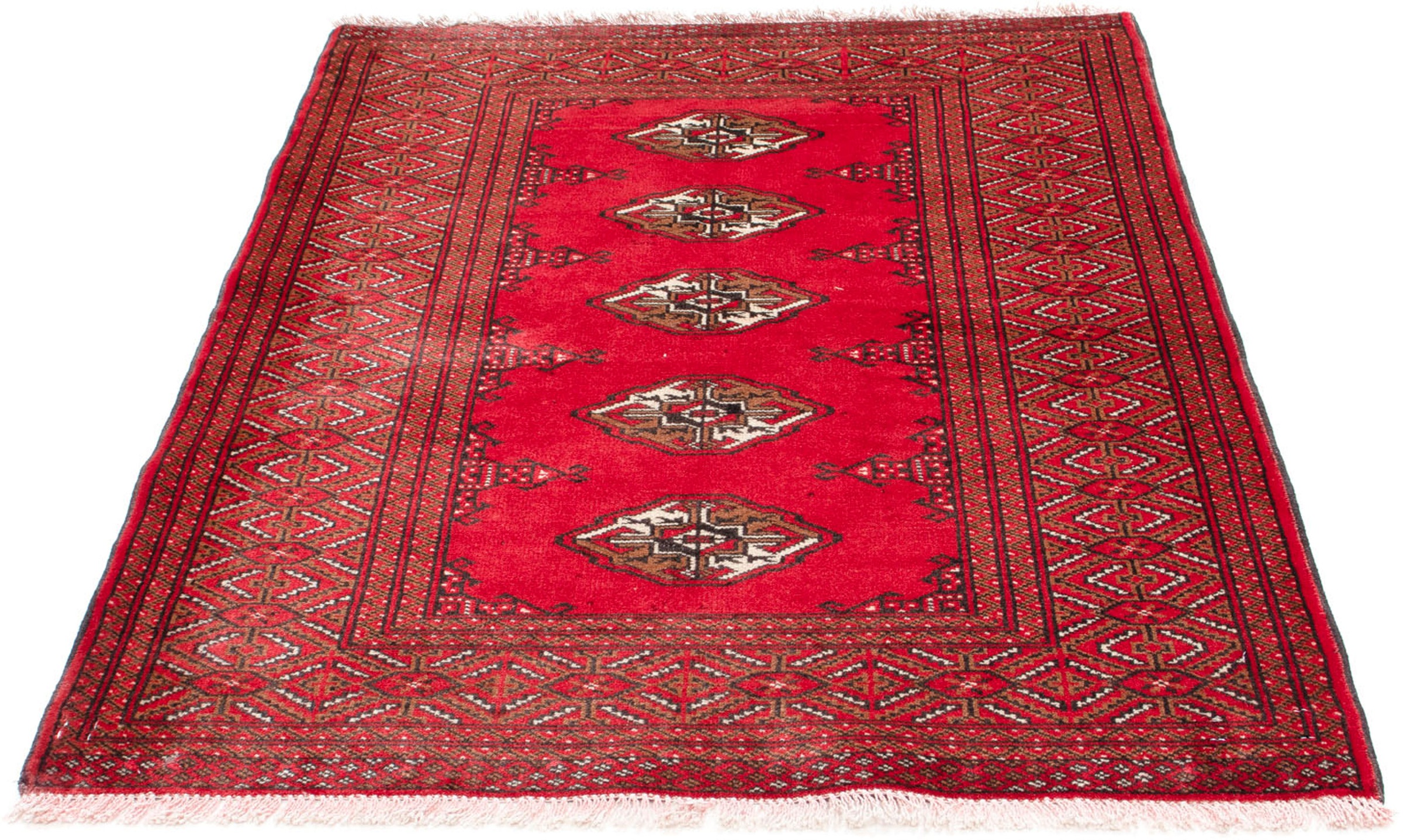 Image of morgenland Orientteppich »Belutsch - 144 x 103 cm - rot«, rechteckig, 8 mm Höhe, Wohnzimmer, Handgeknüpft, Einzelstück mit Zertifikat bei Ackermann Versand Schweiz