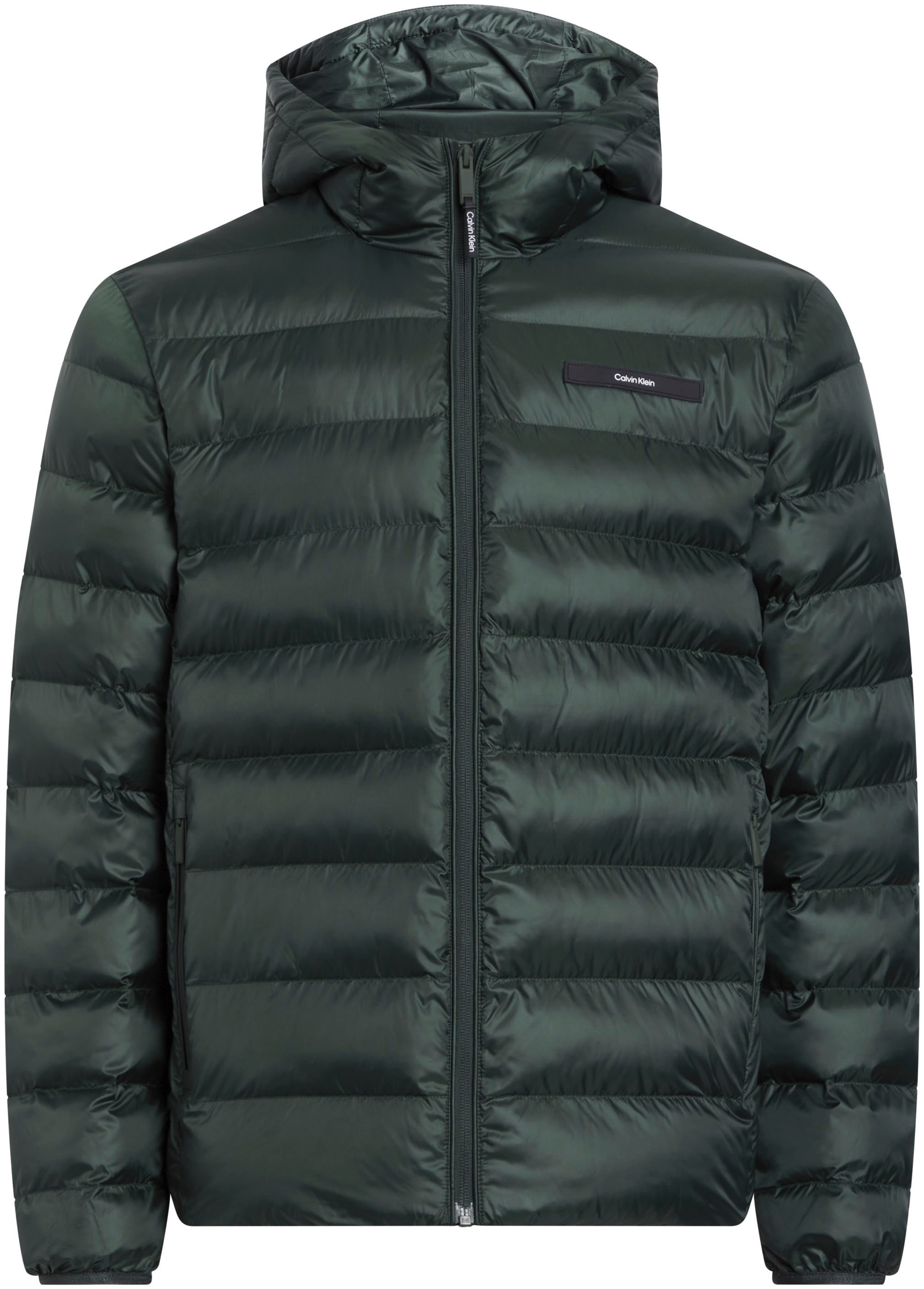 Calvin Klein Outdoorjacke »RECYCLED HOODED PUFFER JACKET«, mit Kapuze, mit Logopatch