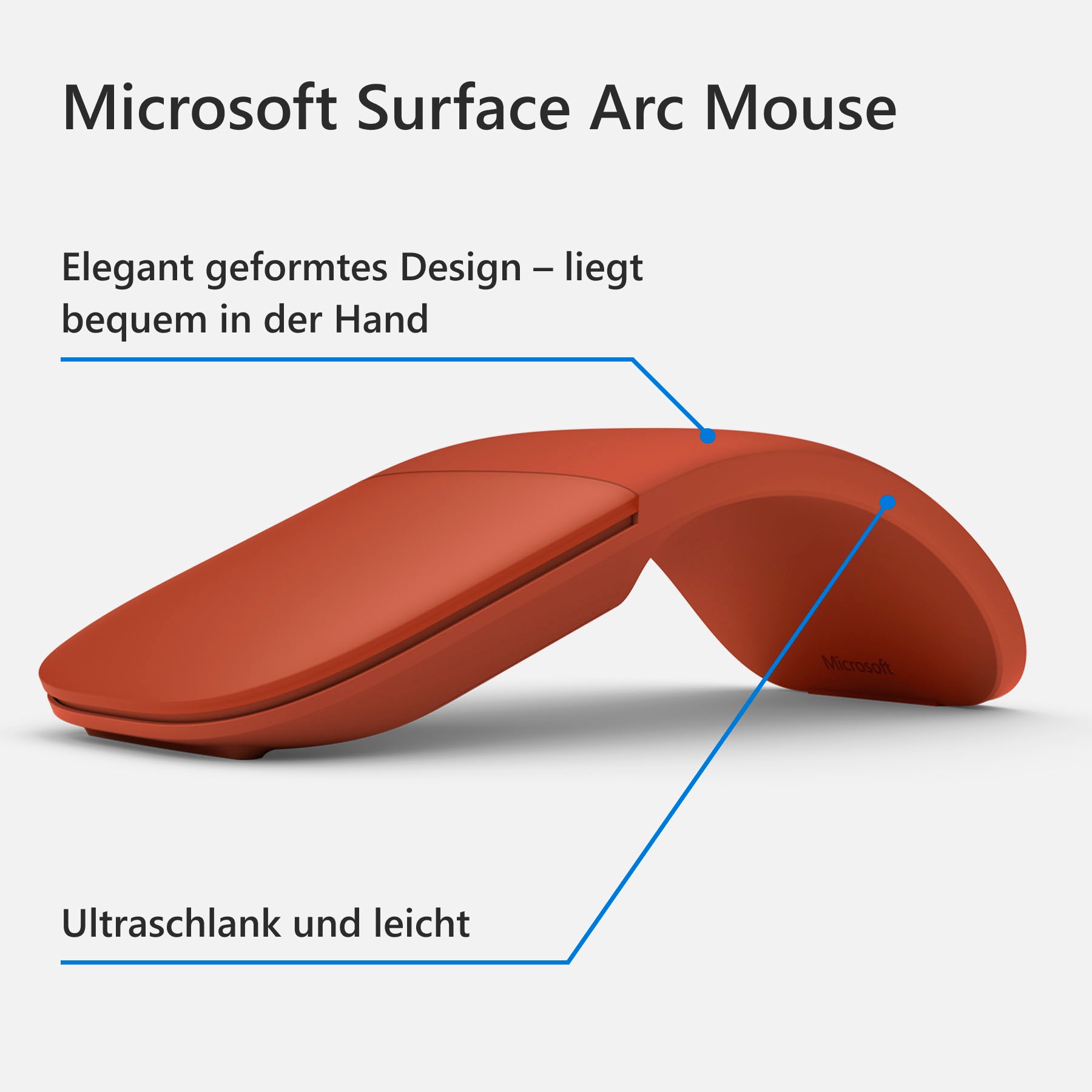 Microsoft Maus »Microsoft Surface Arc Mouse CZV-00066«, Bluetooth
