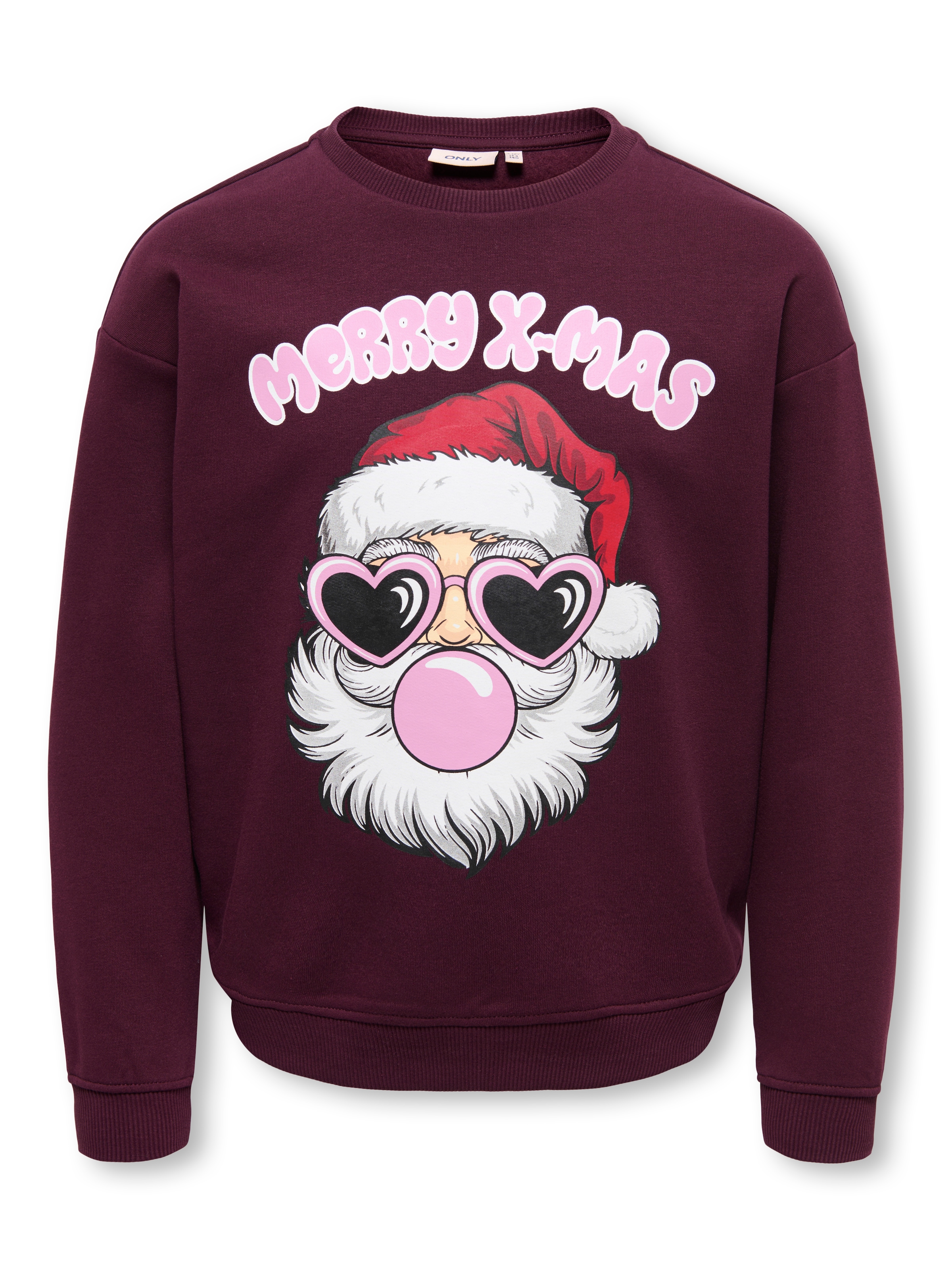 Image of KIDS ONLY Sweatshirt "KOGXMAS DITTE LIFE L/S CS SWT", Baumwollmischung, Weihnachtsmotiv