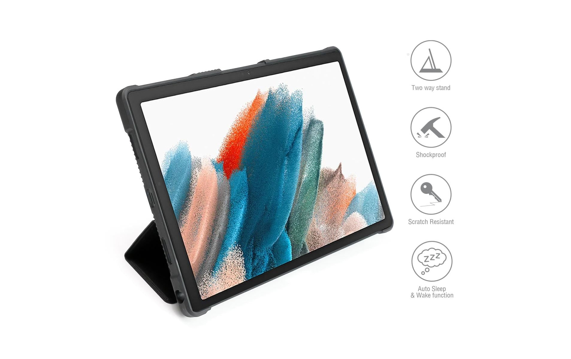 4smarts Tablet-Hülle »Folio Endurance Galaxy Tab A8 45056«, 26,7 cm (10,5 Zoll)