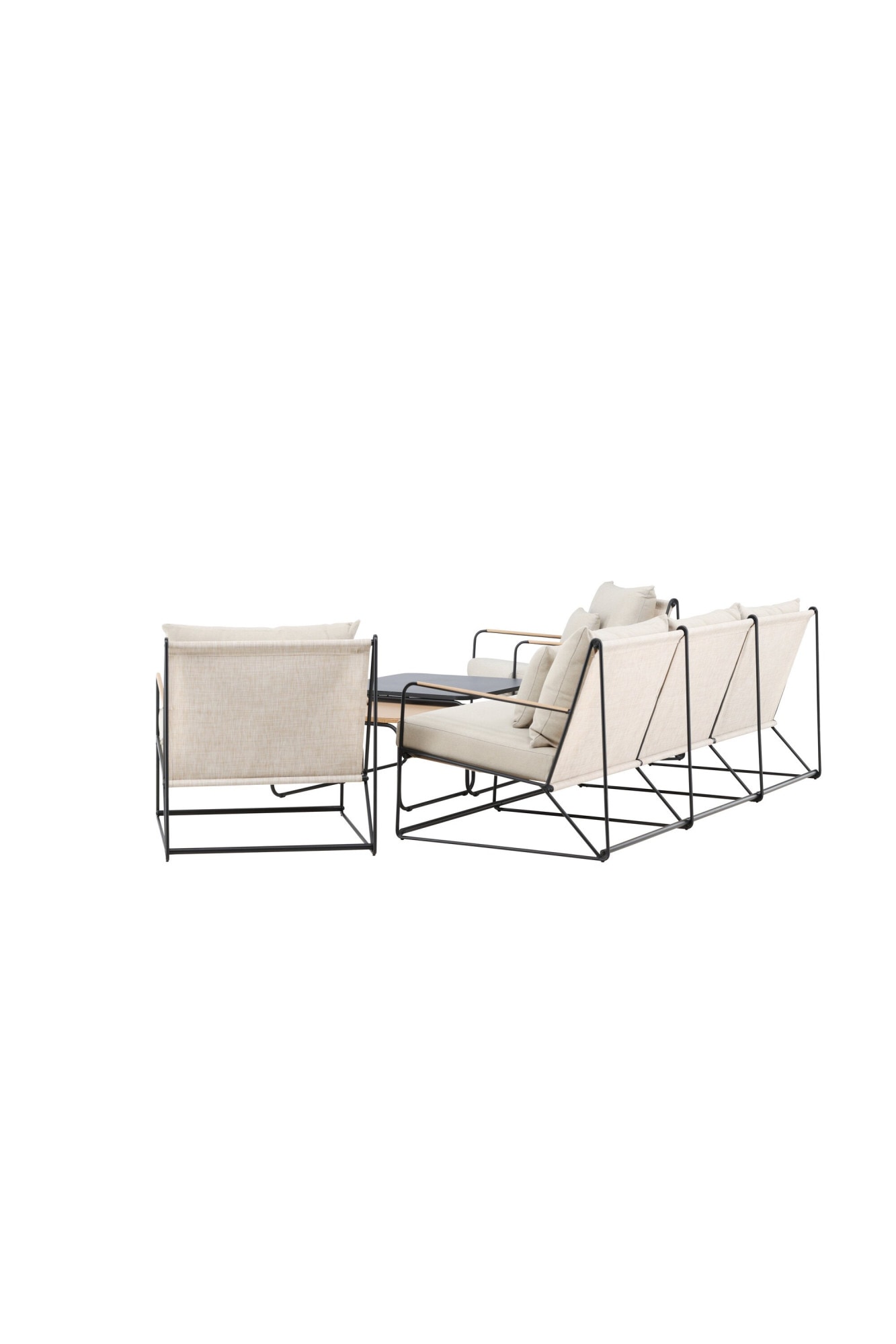 Venture Home Gartenlounge-Set »Palazzo, grosszügiges Outdoor-Set für hohen Sitzkomfort« 5 tlg. Loungemöbel mit Stoffbezug, angenehm, weich