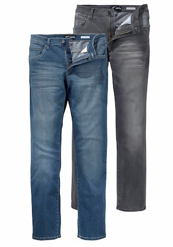 Stretch-Jeans »Willis«, (Packung, 2 tlg.), Straight Fit