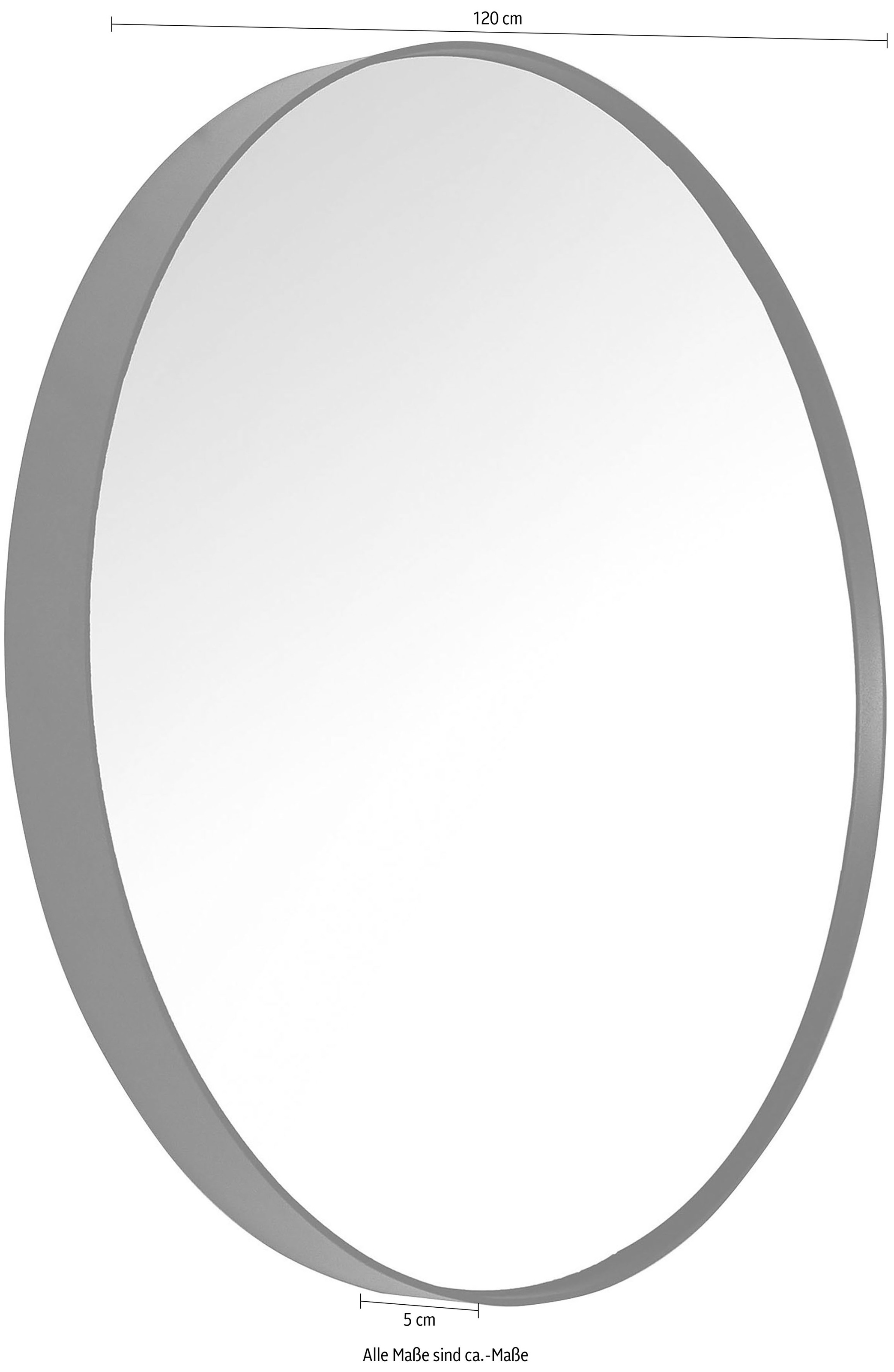 Spinder Design Miroir mural »Donna« métal, aspect de haute qualité, Ø 120 cm