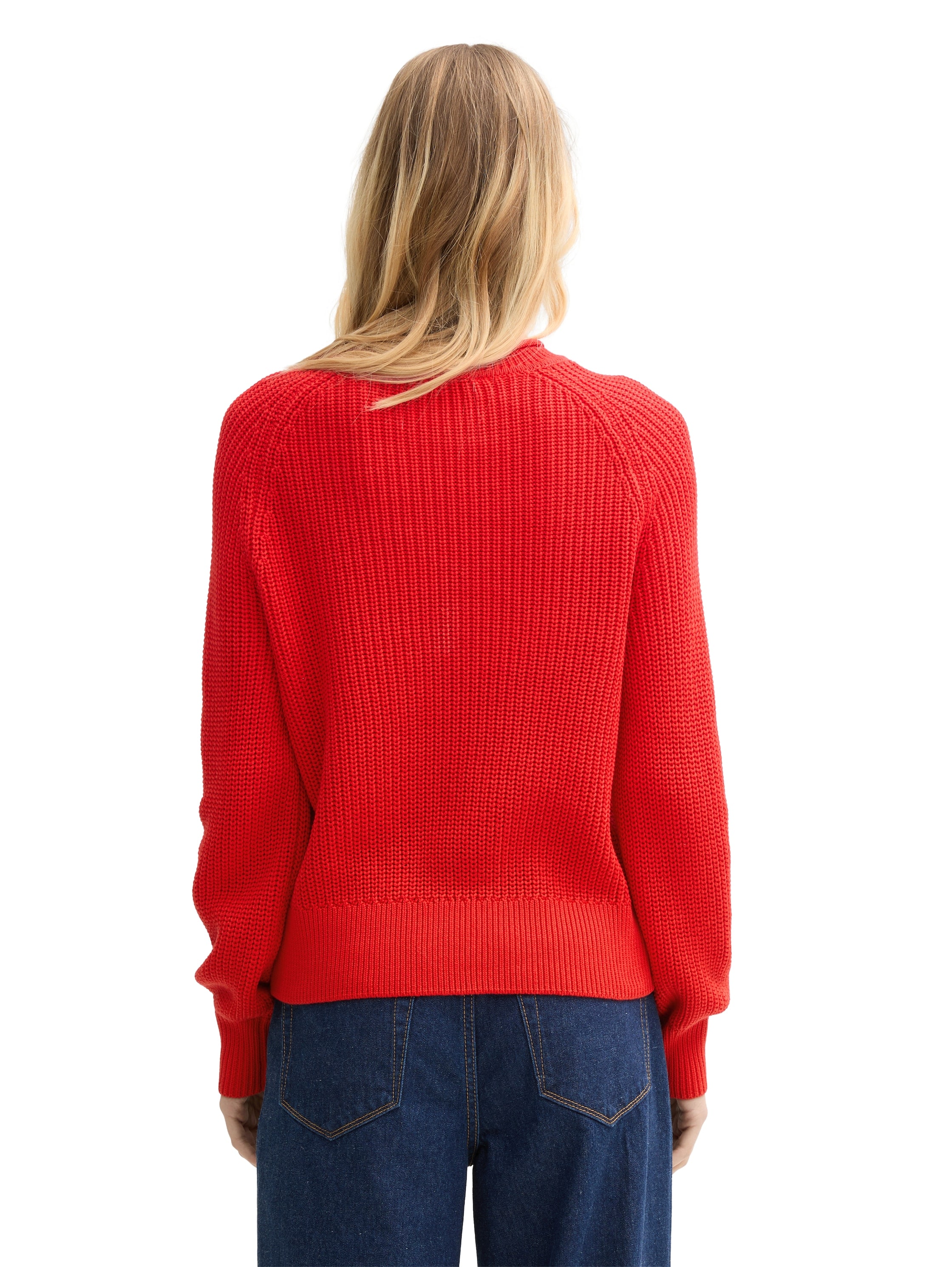 TOM TAILOR Denim Strickpullover, mit Strick-Struktur
