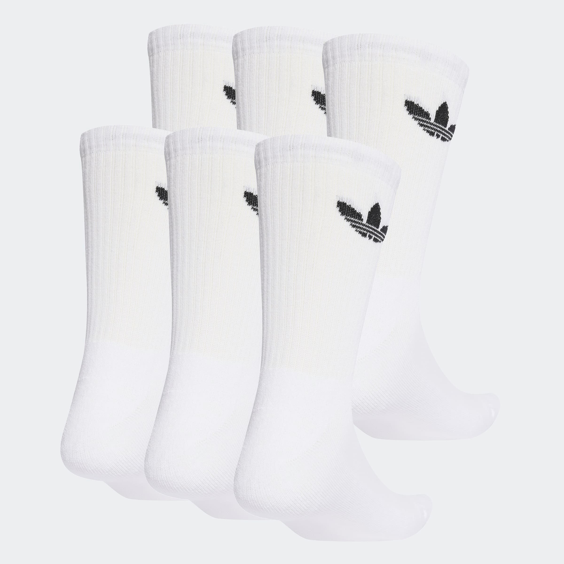 adidas Originals Chaussettes de sport »TR CREW S 6P« 6 cuis tlg. für Laufen, 6er-Pack, mit Trefoil Logo, wadenlang