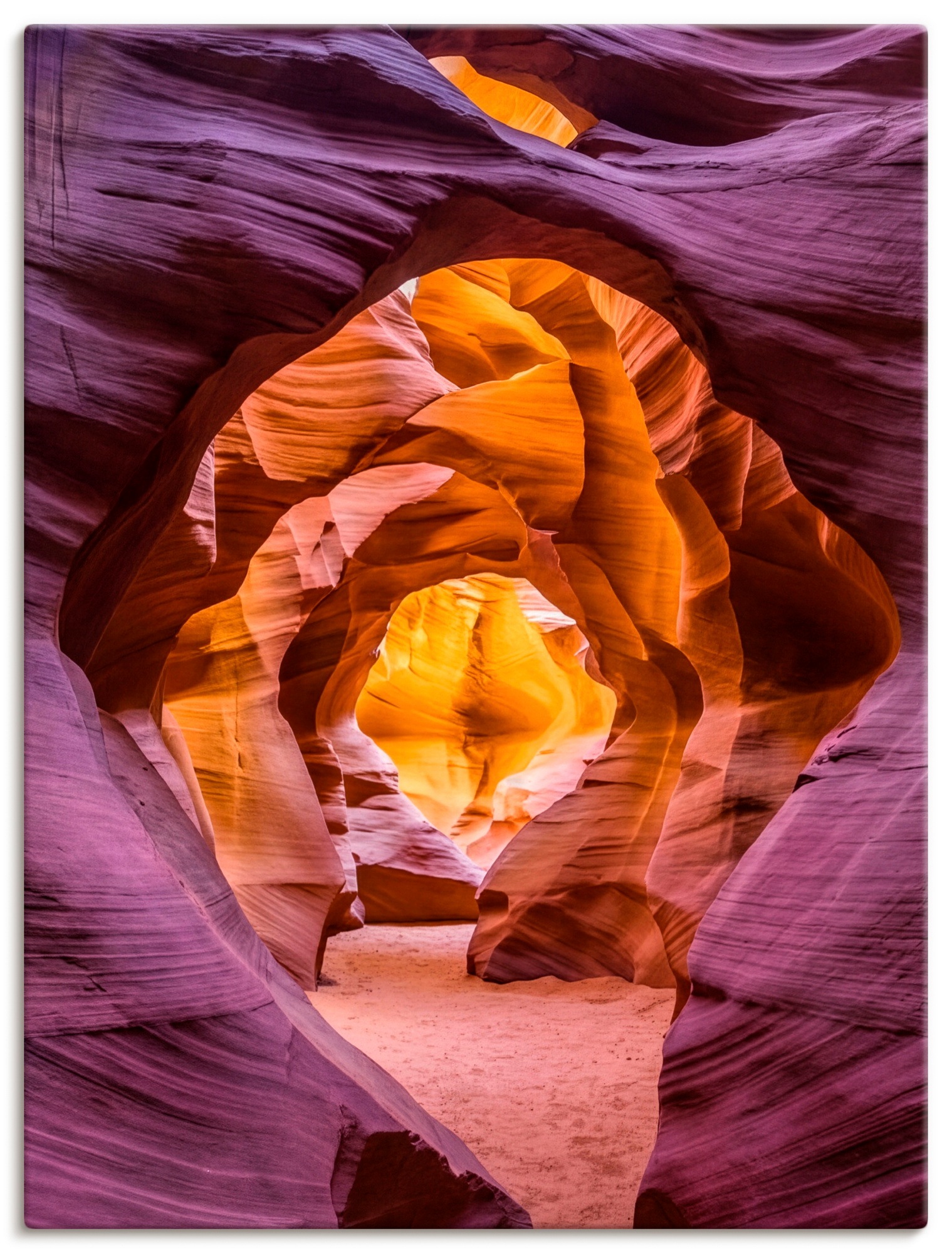 Image of GOODproduct Wandbild "Weg durch den Stein" Felsen 1 Stk. tlg. in verschiedenen Grössen