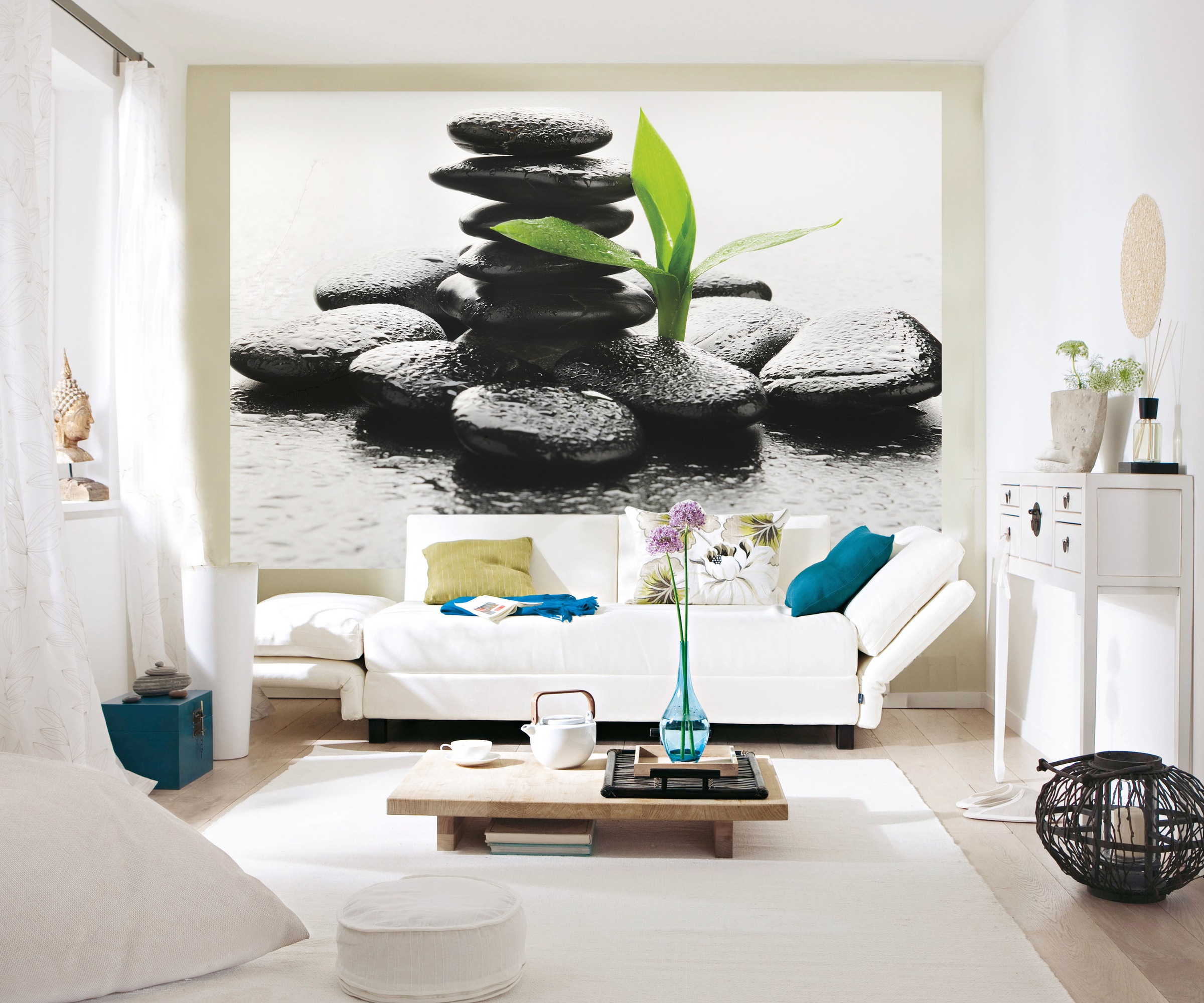 Papermoon Fototapete »Black Stone« matt