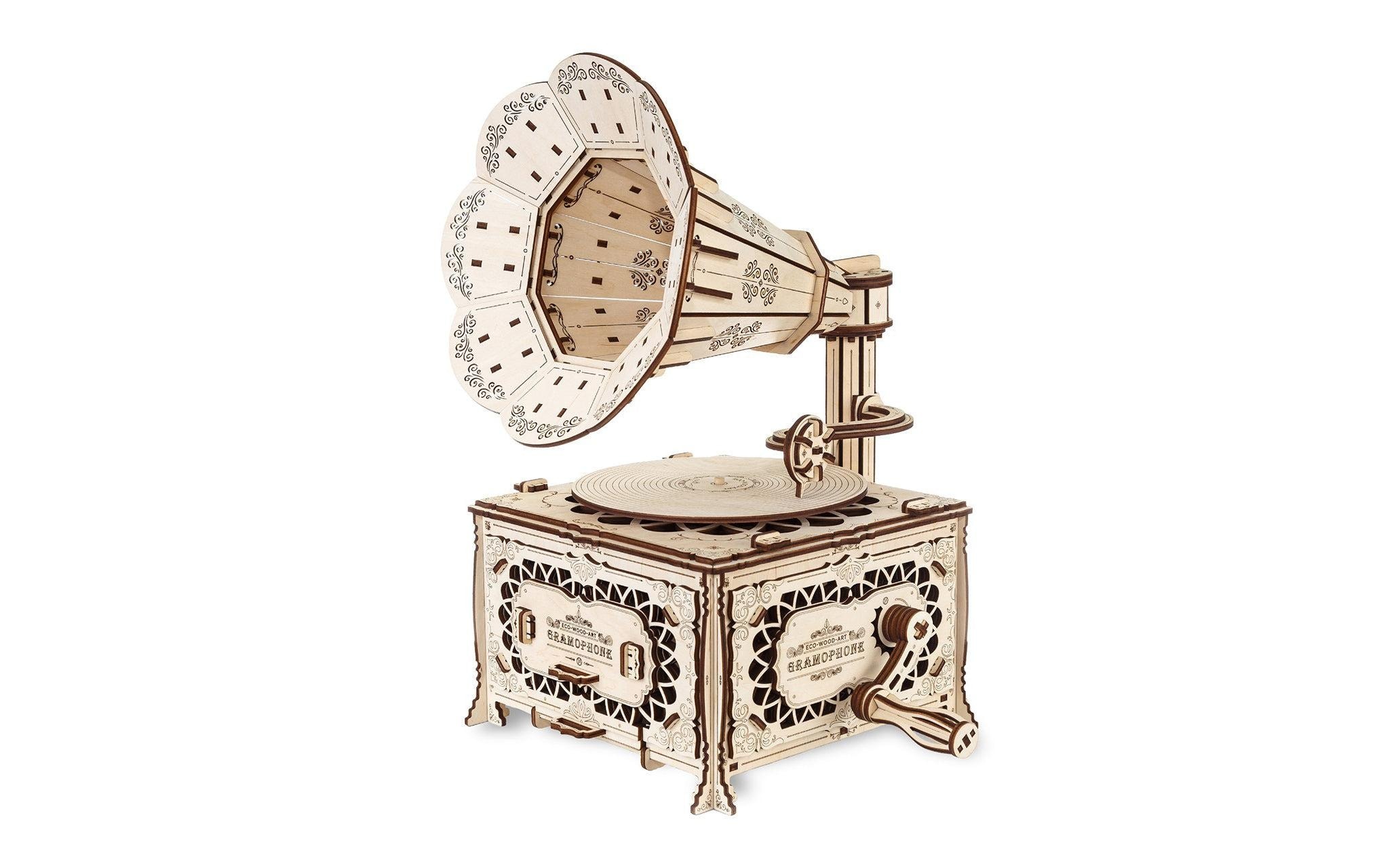 Image of Modellbausatz "Eco-Wood-Art Grammophon" 321 Stk. tlg.