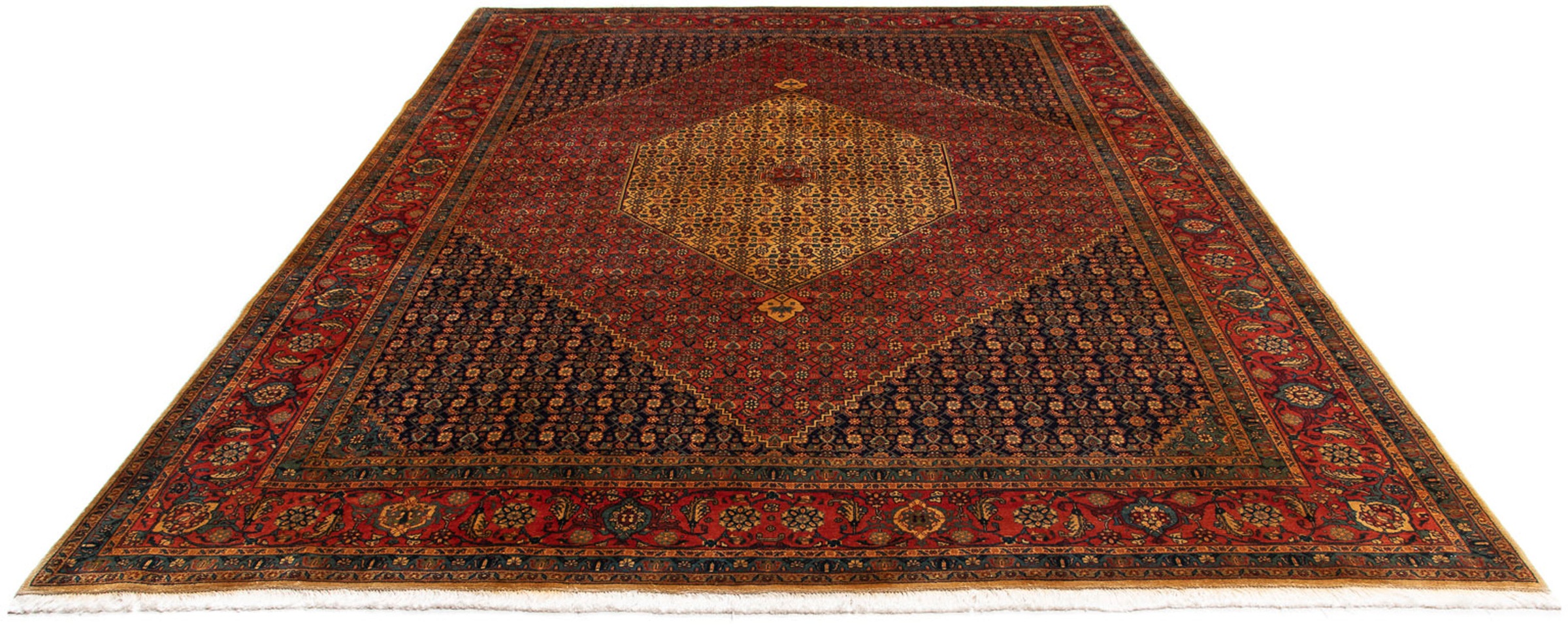 Image of morgenland Orientteppich »Perser - Täbriz - Royal - 337 x 251 cm - dunkelrot«, rechteckig, 7 mm Höhe, Wohnzimmer, Handgeknüpft, Einzelstück mit Zertifikat bei Ackermann Versand Schweiz