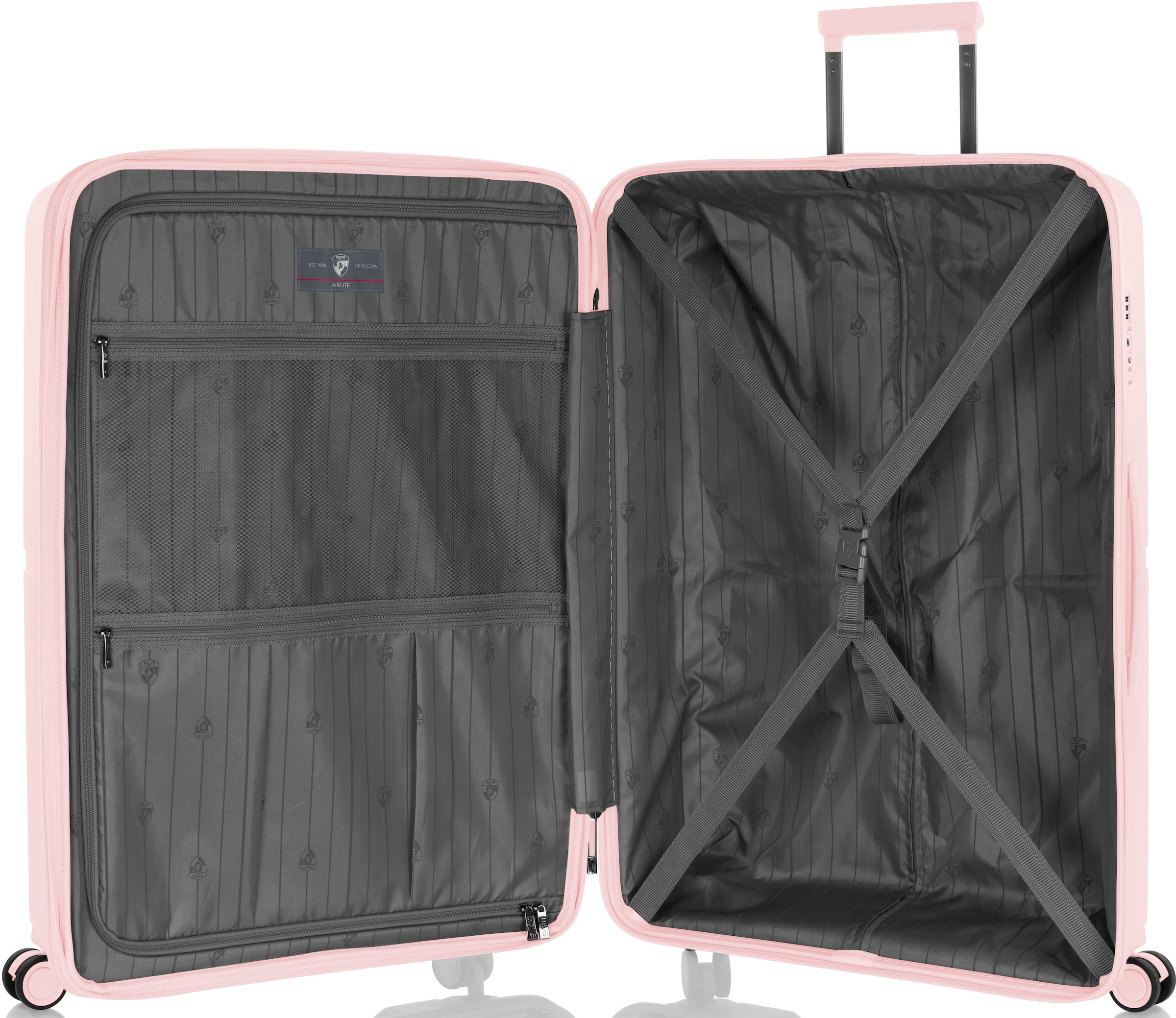 Heys Hartschalen-Trolley »AirLite, verschiedene Grössen und Farben«, 4 Rollen, Heys x Joachim Llambi Hartschalen-Koffer TSA Schloss