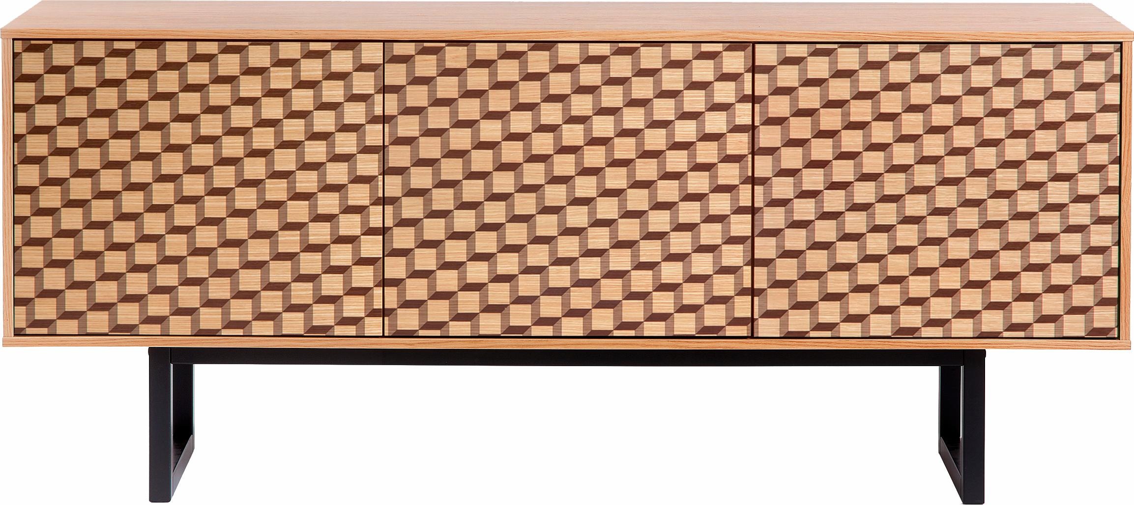 Woodman Sideboard »Millie« Kommode mit Push-to open Funktion, Breite 175 cm, FSC®