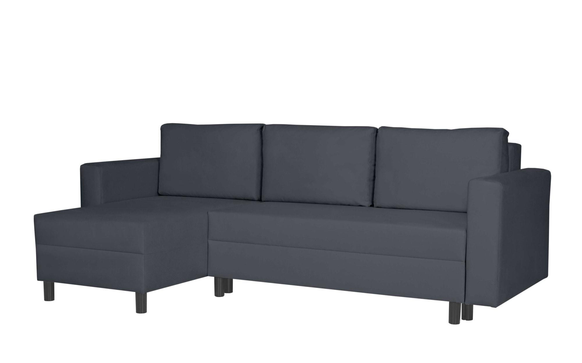 INOSIGN Ecksofa »GLENOE Schlafsofa mit Bettkasten, Recamiere beidseitig montierbar« L-Form, Masse B/T/H: 230/135/84,5 cm, Velvet & Struktur weich