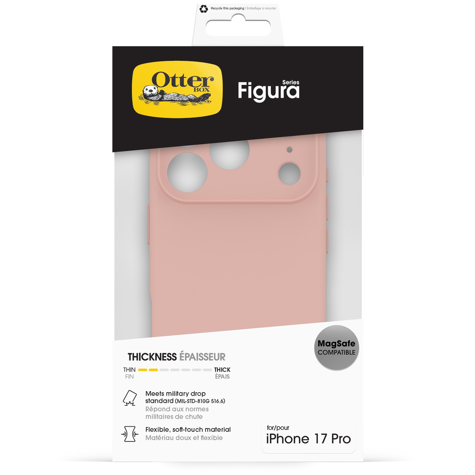 Otterbox Handyhülle »Figura für Apple iPhone 17 Pro« Apple iPhone 17 Pro Backcover, Schutzhülle, Handyschutzhülle, Case, Schutzcase, stossfest