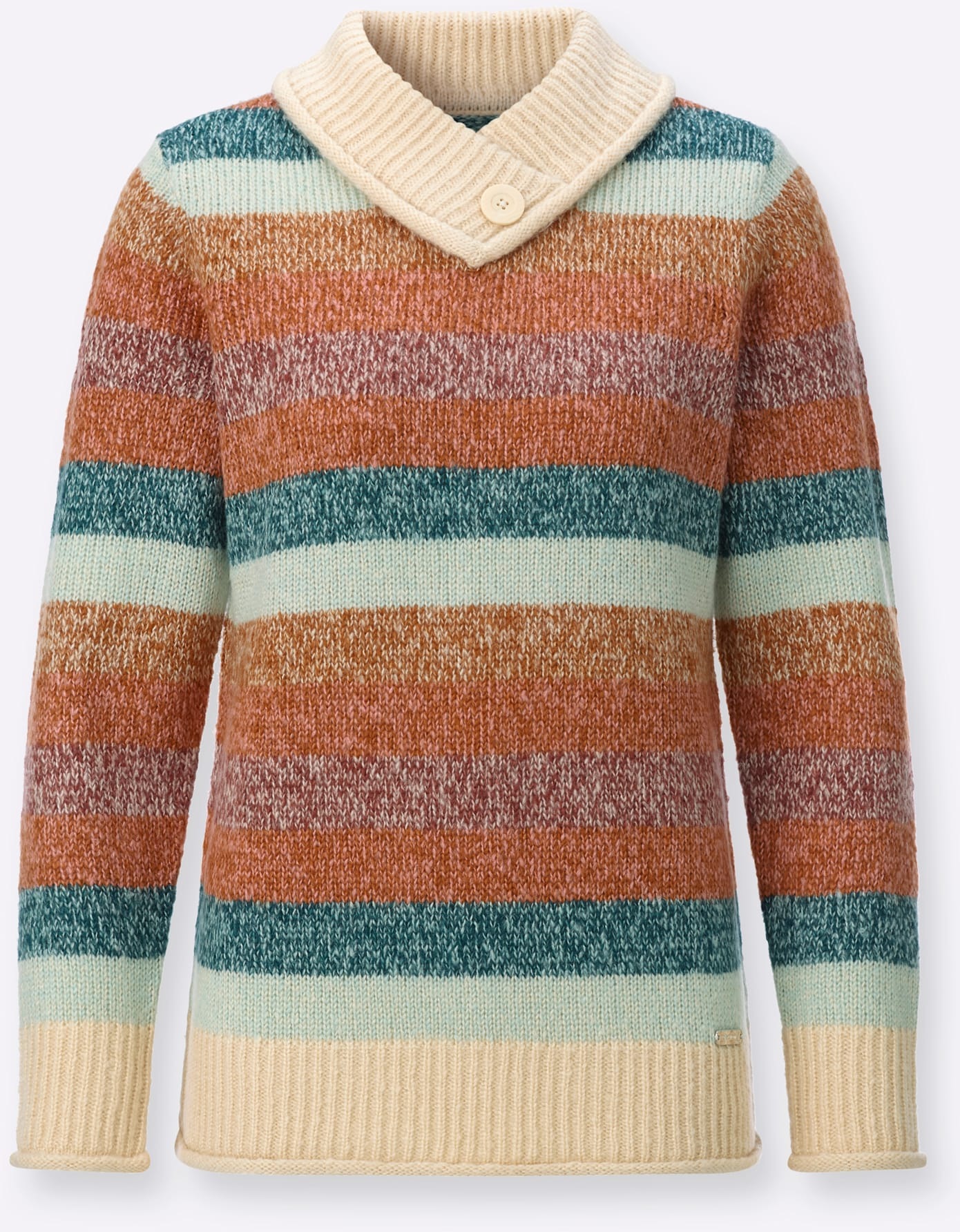 Casual Looks V-Ausschnitt-Pullover »Stehkragen-Pullover«