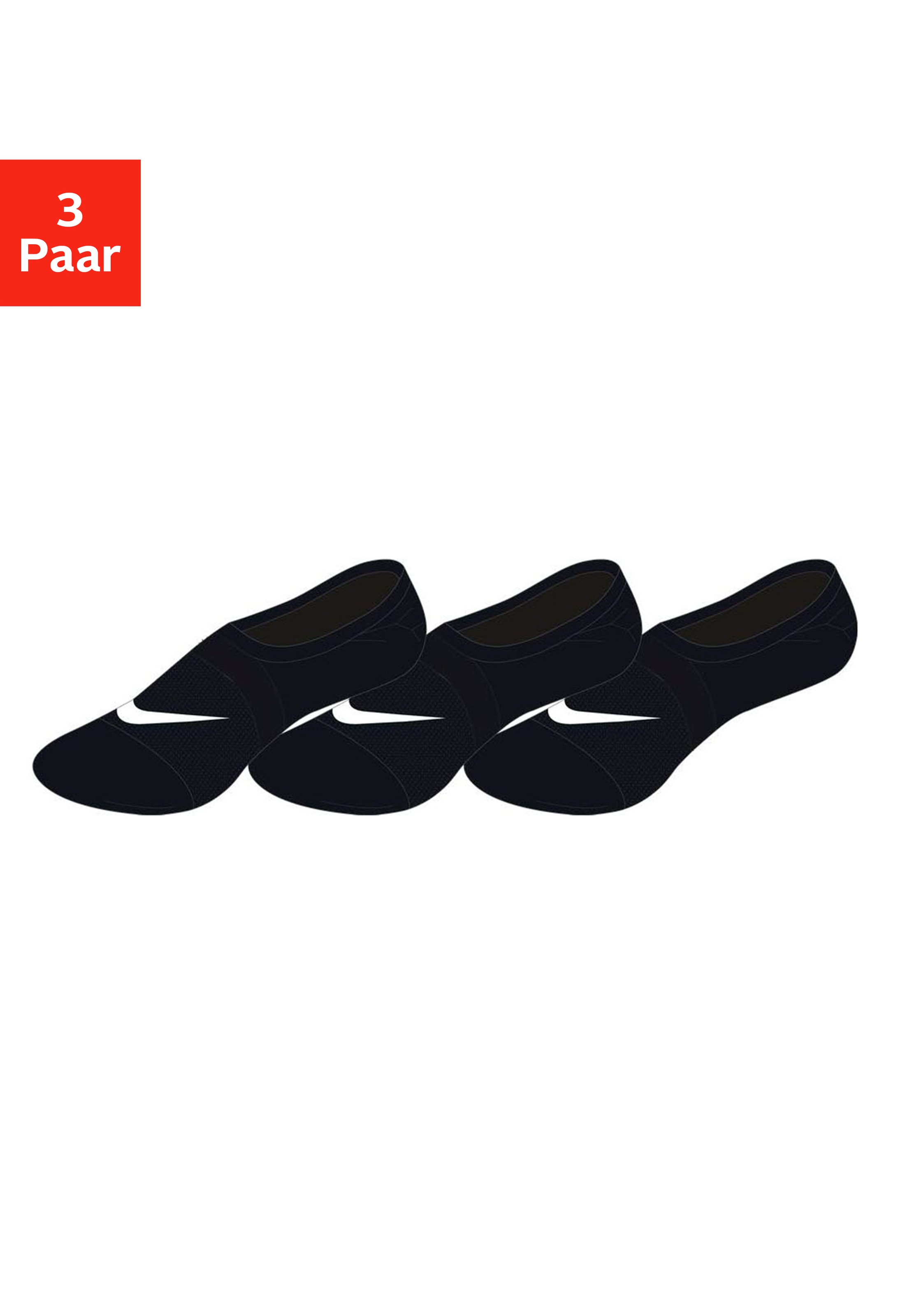 Image of Nike Füsslinge, (3 Paar), mit atmungsaktivem Mesh bei Ackermann Versand Schweiz