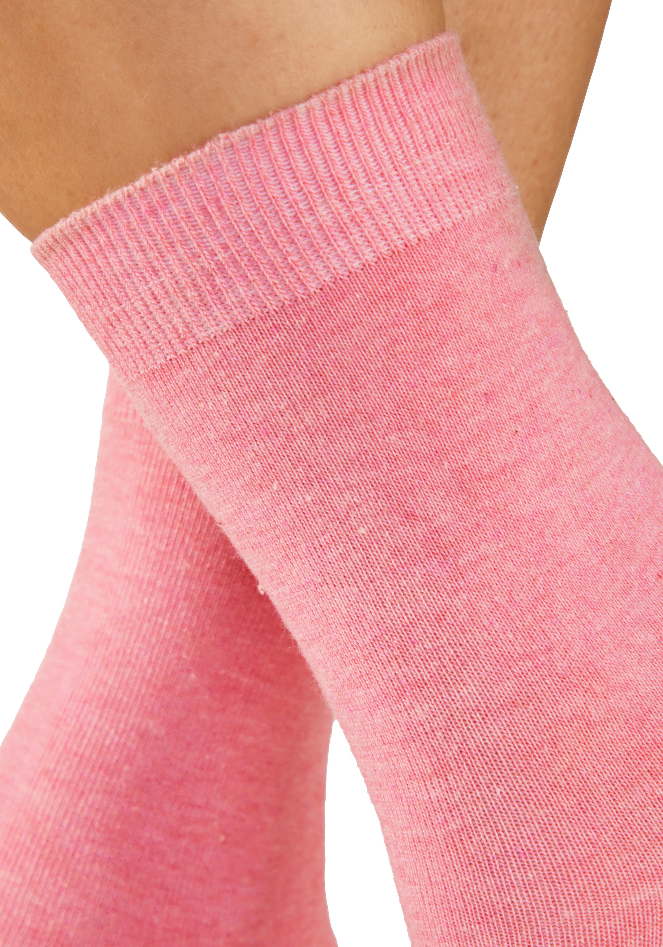 H.I.S Basicsocken »Damensocken, frische melierte Farben; casual« Packung, 20 Paar tlg. Alltagssocken in der Grosspackung