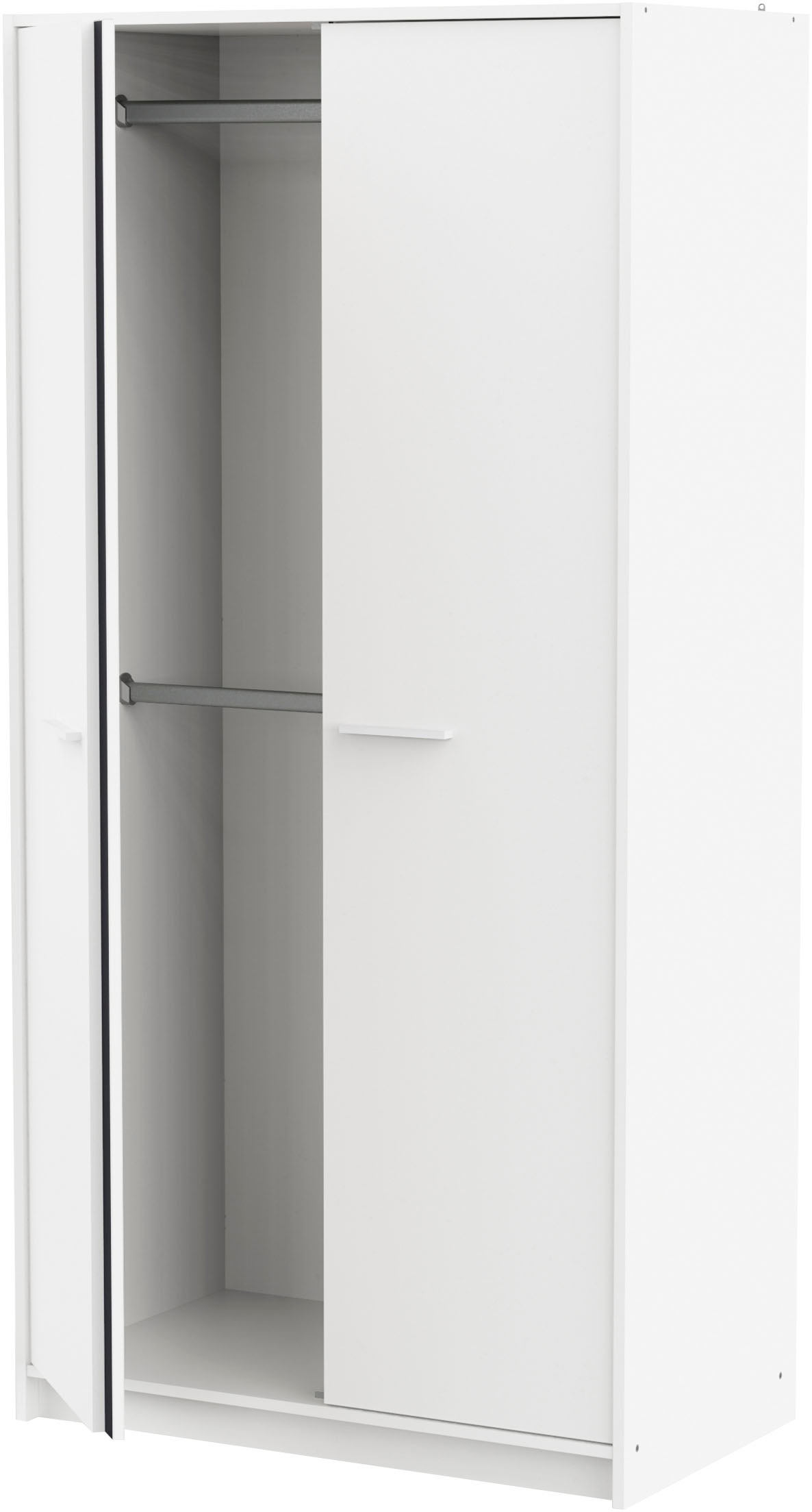 Demeyere GROUP Armoire pour enfants »REVERSO, mit rosa oder dunklem Kontrast durch drehbare Paneele« L/H/P env. 88,5/181/50 cm,  2 tringles à vêtements, 3 étagères, Made in France
