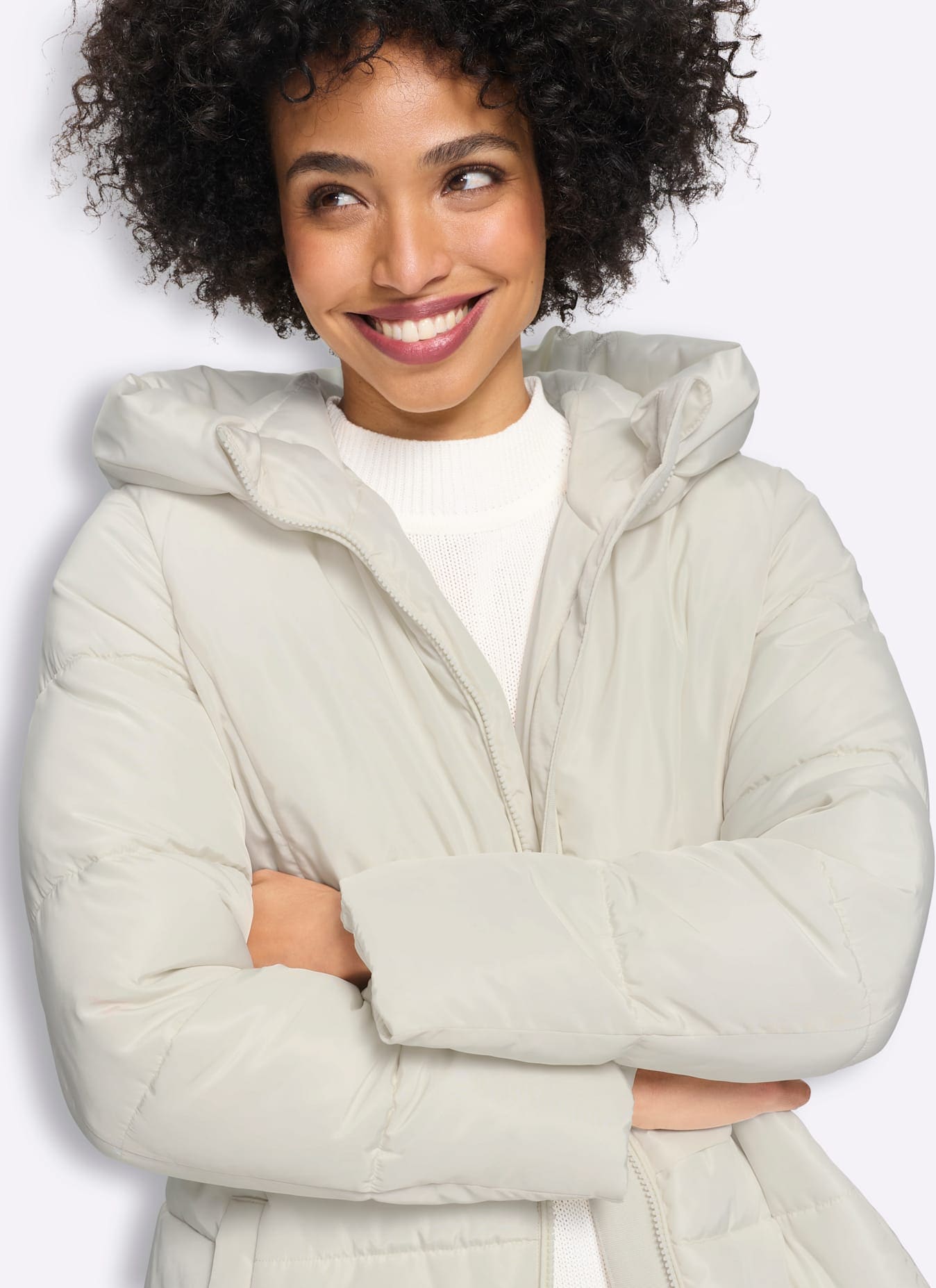 heine Veste longue avec capuche
