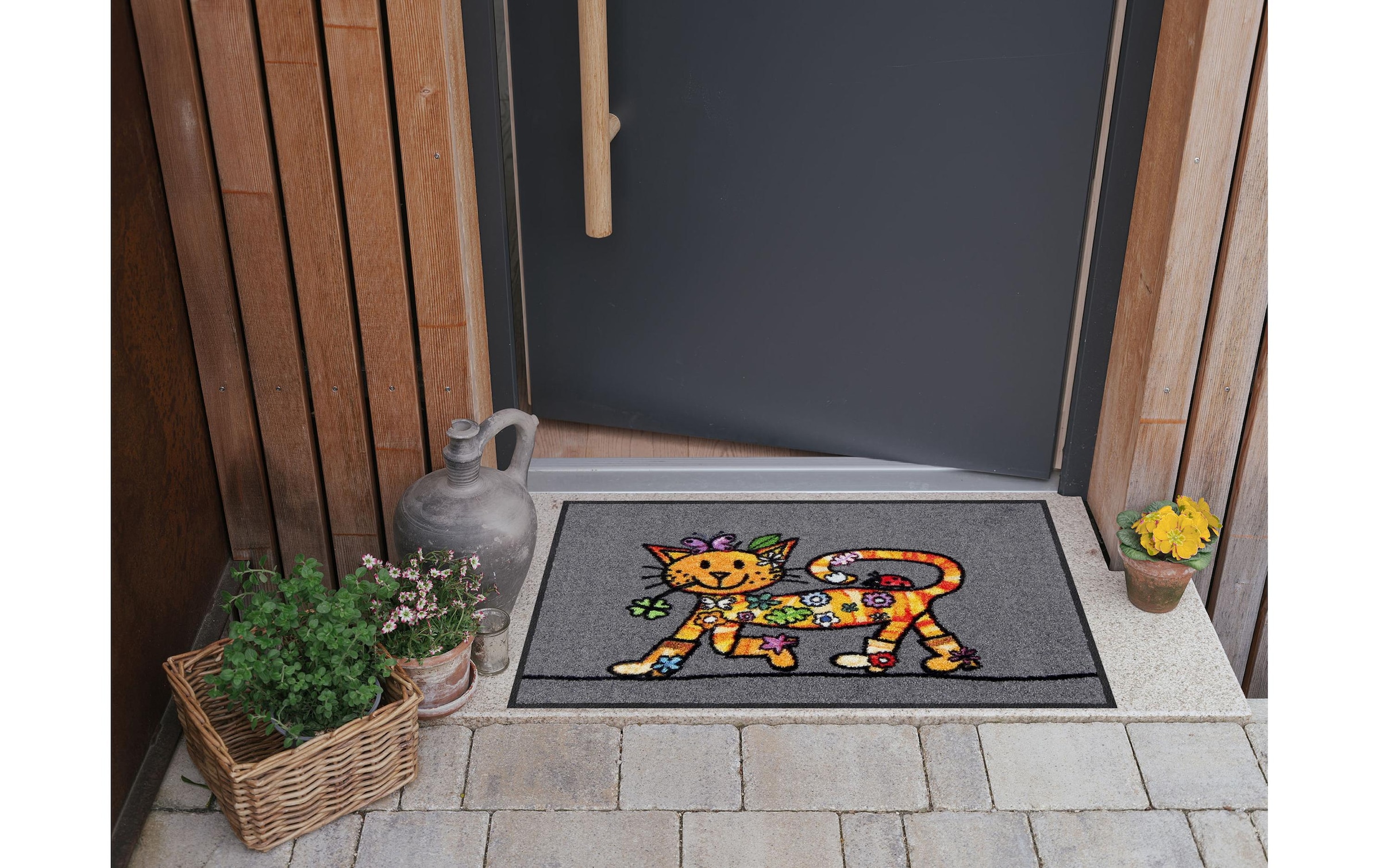 Salonloewe Fussmatte »Funky Cat 50 cm x 75 cm«
