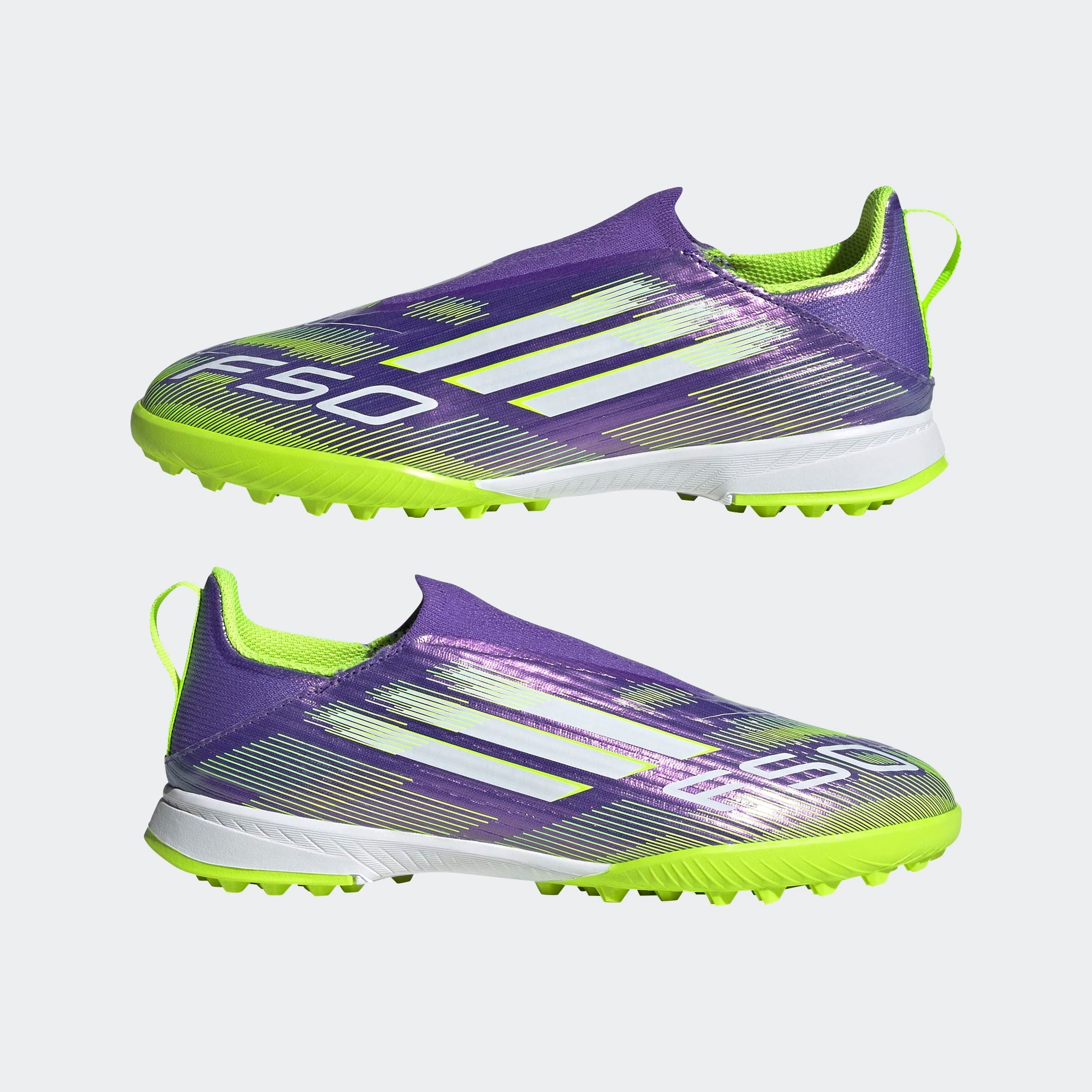 adidas Performance Fussballschuh »F50 LEAGUE LACELESS FIRM/MULTI-GROUND BOOTS KINDER«, geeignet für Rasen- und Kunstrasenplätze