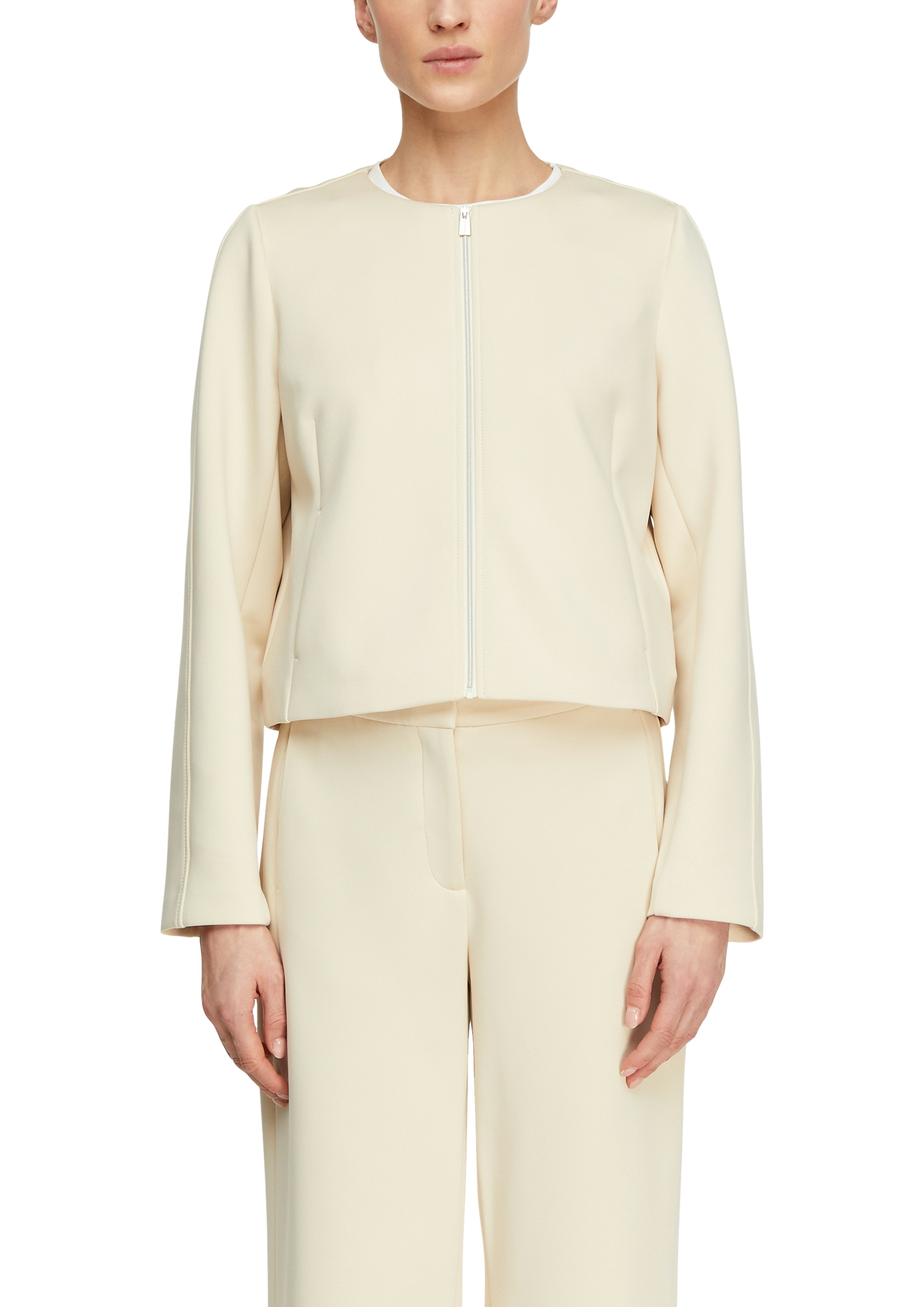 Image of Comma Kurzjacke aus weicher Scuba-Qualität - elastisch