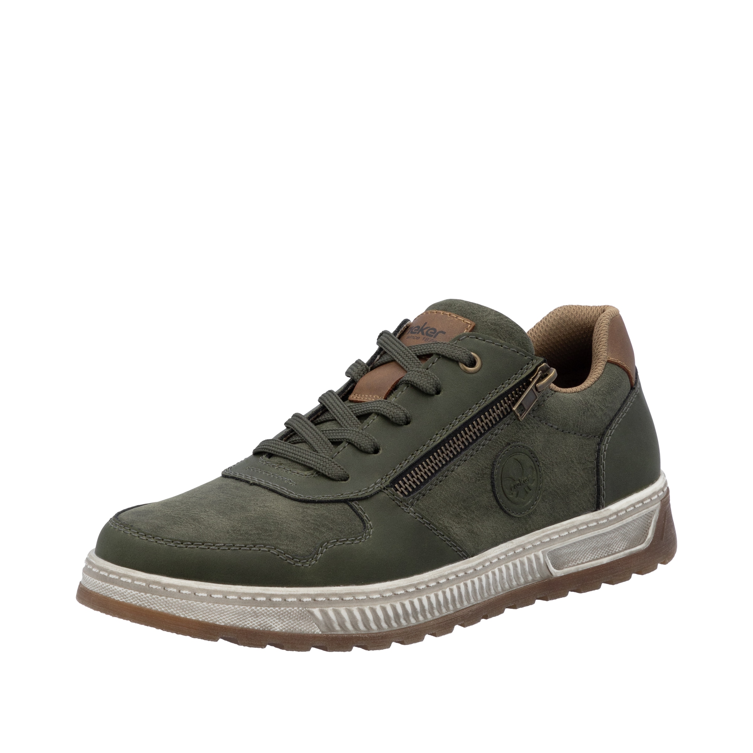Rieker Sneaker  Freizeitschuh, Halbschuh, Schnürschuh mit Kontrastbesatz