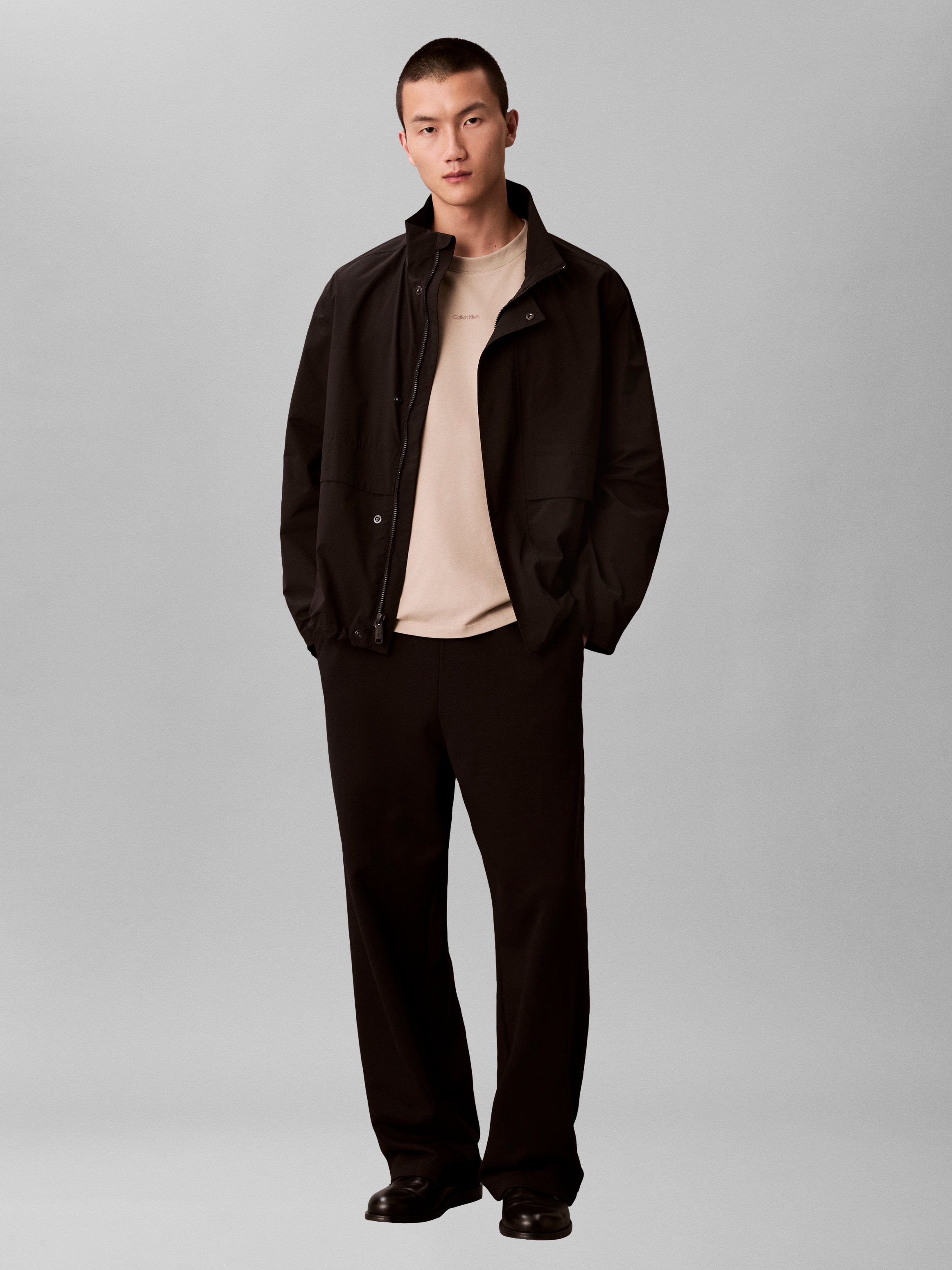 Calvin Klein T-Shirt »SS STRETCH PIQUE NANO EASY TEE« Mit Rundhalsausschnitt